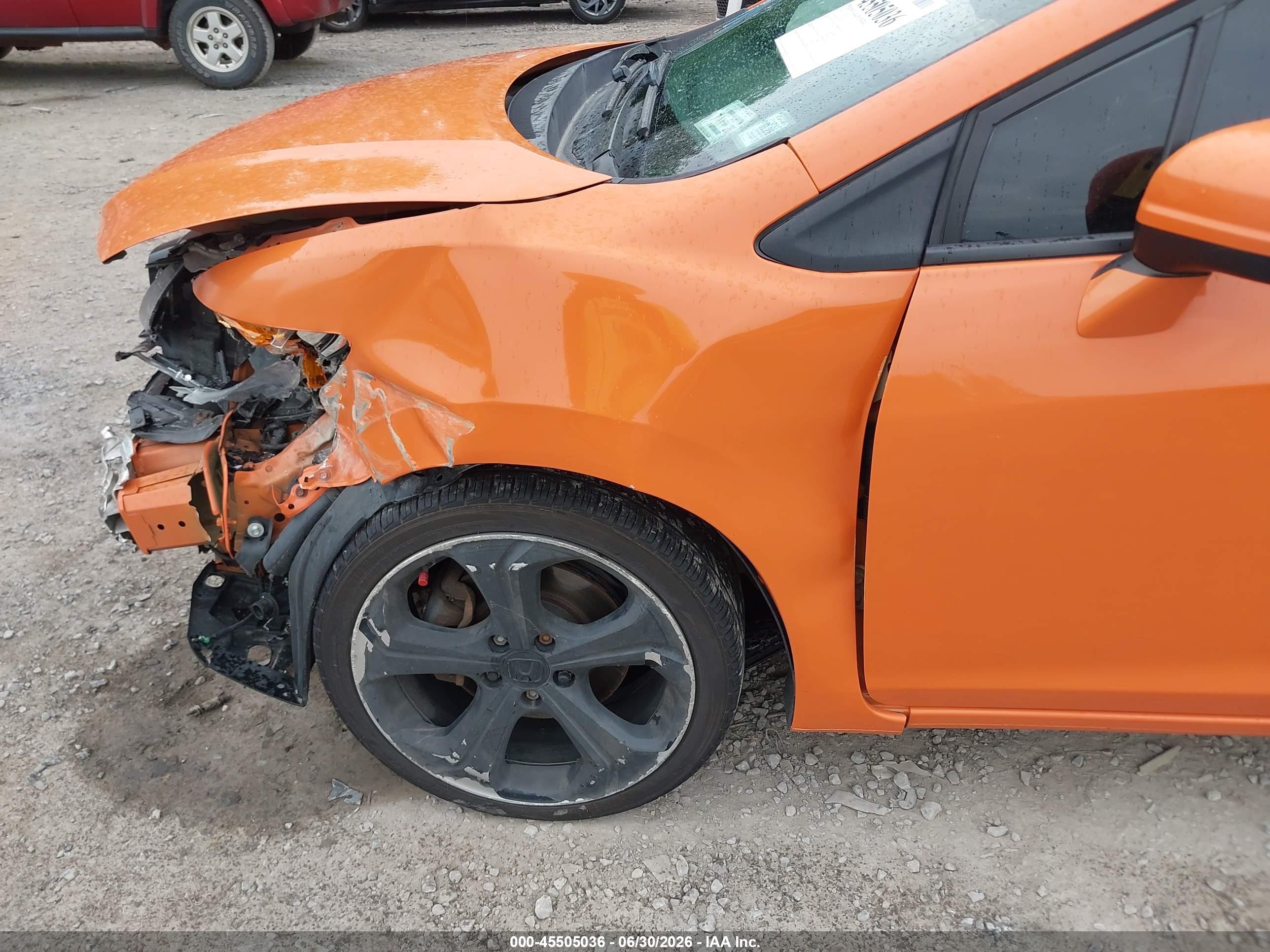 2014 Honda Civic Si Orange vin: 2HGFG4A55EH702178