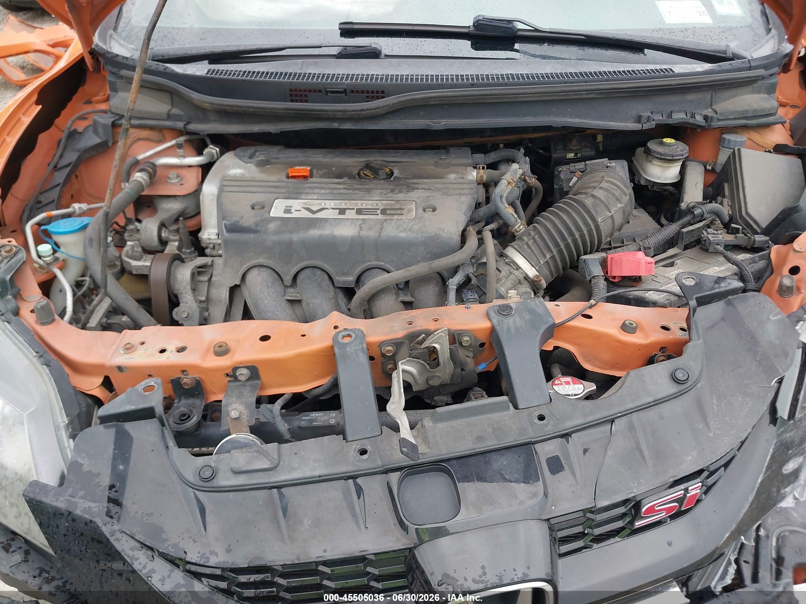 2014 Honda Civic Si Orange vin: 2HGFG4A55EH702178