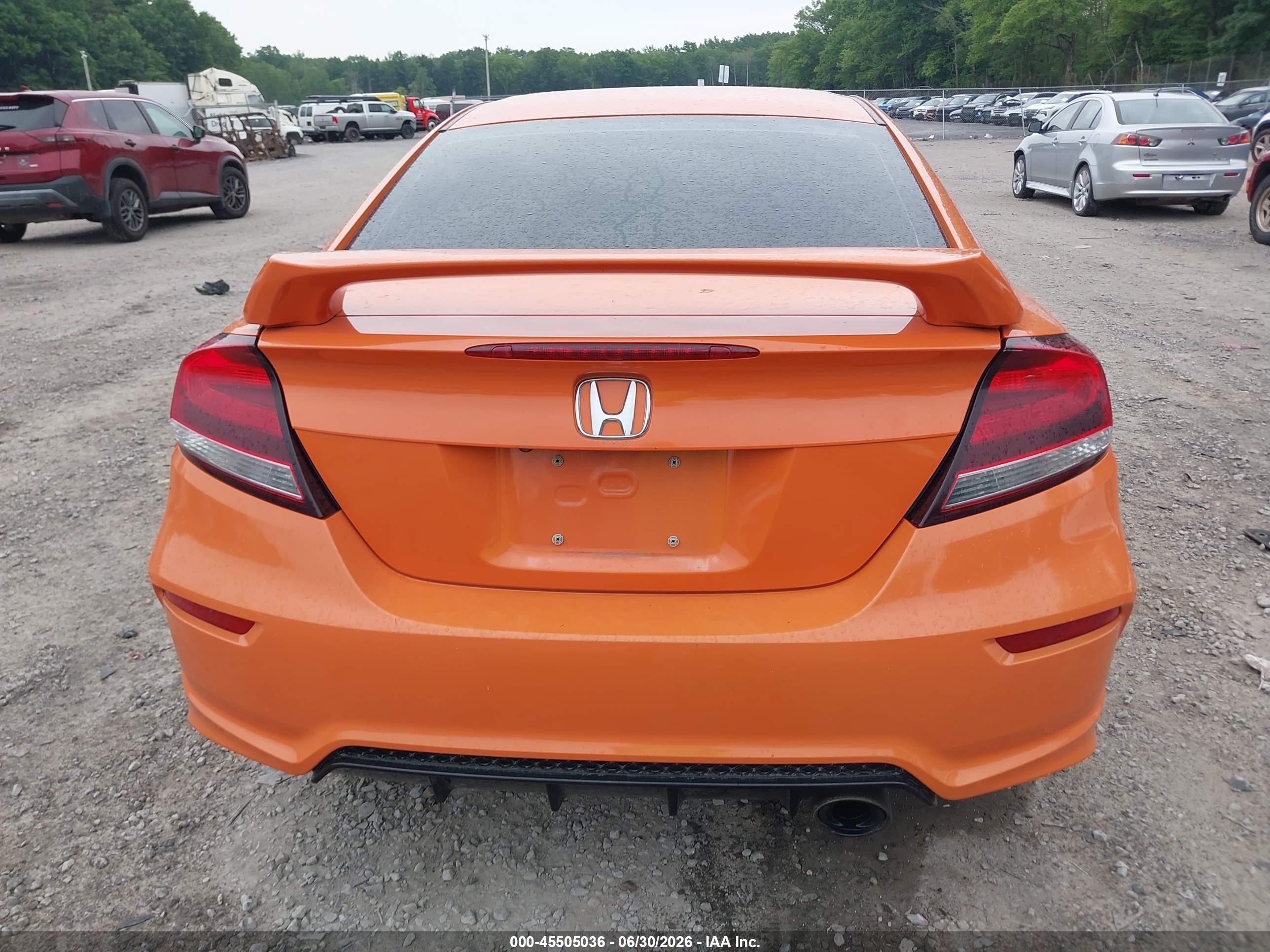2014 Honda Civic Si Orange vin: 2HGFG4A55EH702178