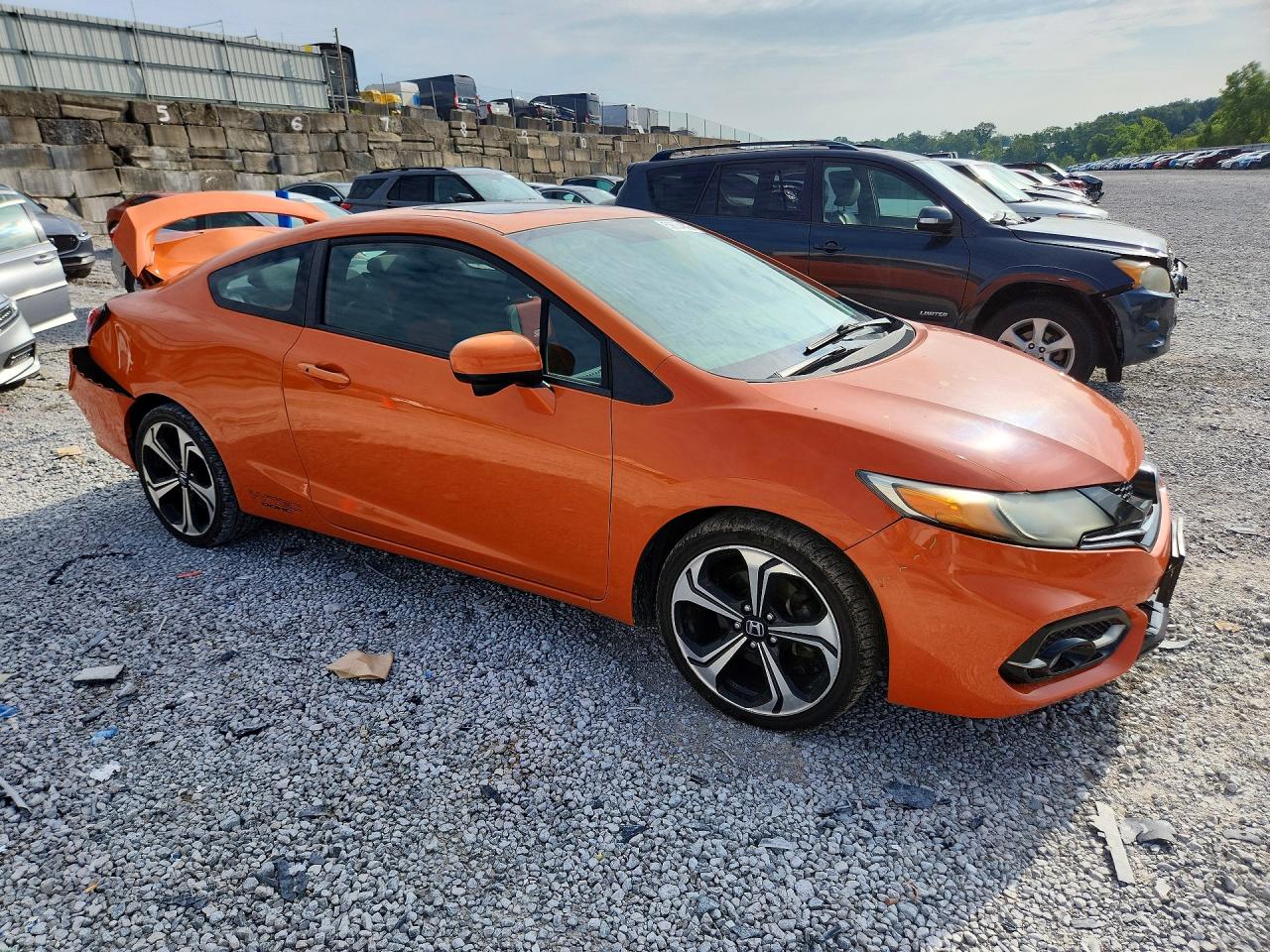 2014 Honda Civic Si Orange vin: 2HGFG4A55EH703010