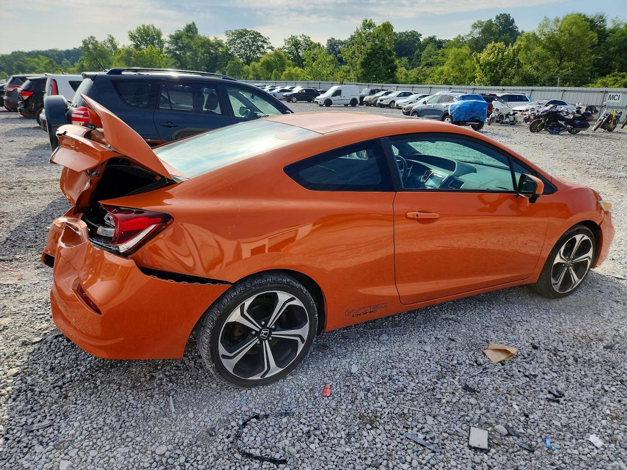 2014 Honda Civic Si Orange vin: 2HGFG4A55EH703010