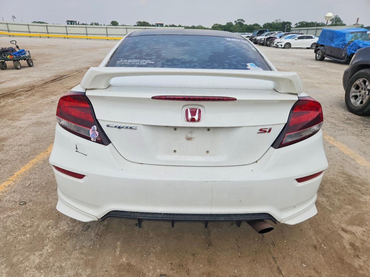 2014 Honda Civic Si White vin: 2HGFG4A55EH703573
