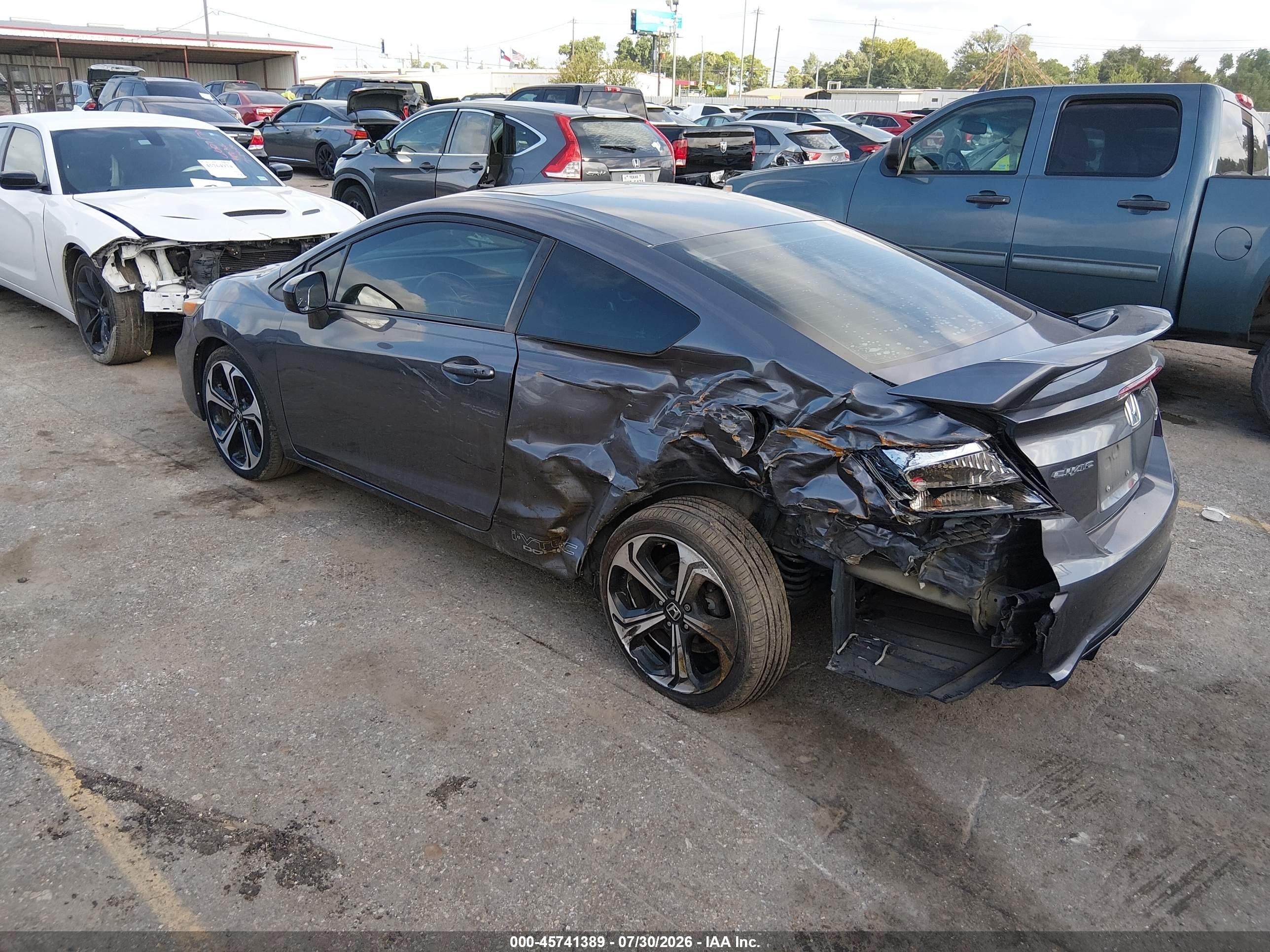 2015 Honda Civic Si Gray vin: 2HGFG4A55FH701954