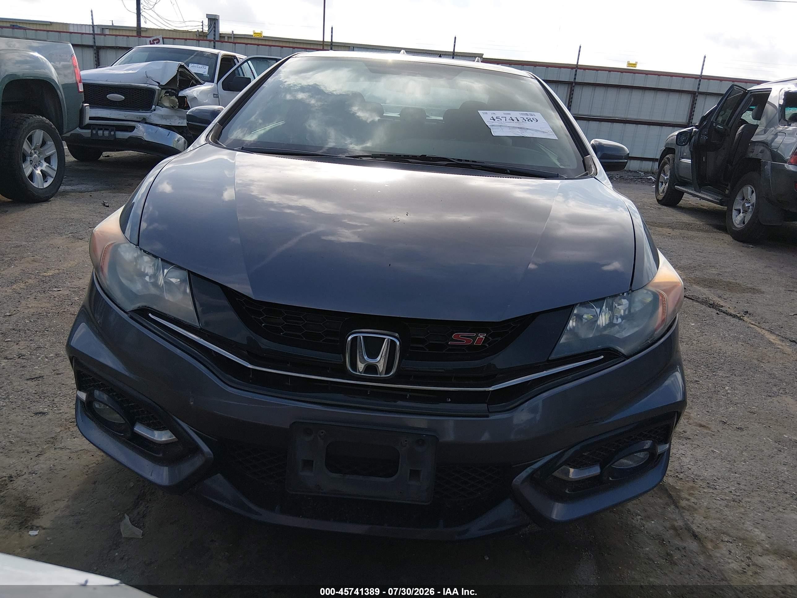 2015 Honda Civic Si Gray vin: 2HGFG4A55FH701954