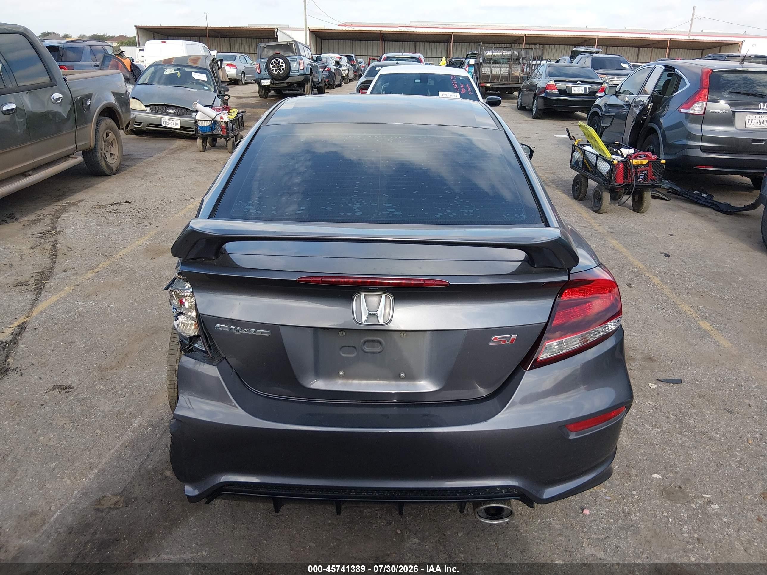 2015 Honda Civic Si Gray vin: 2HGFG4A55FH701954