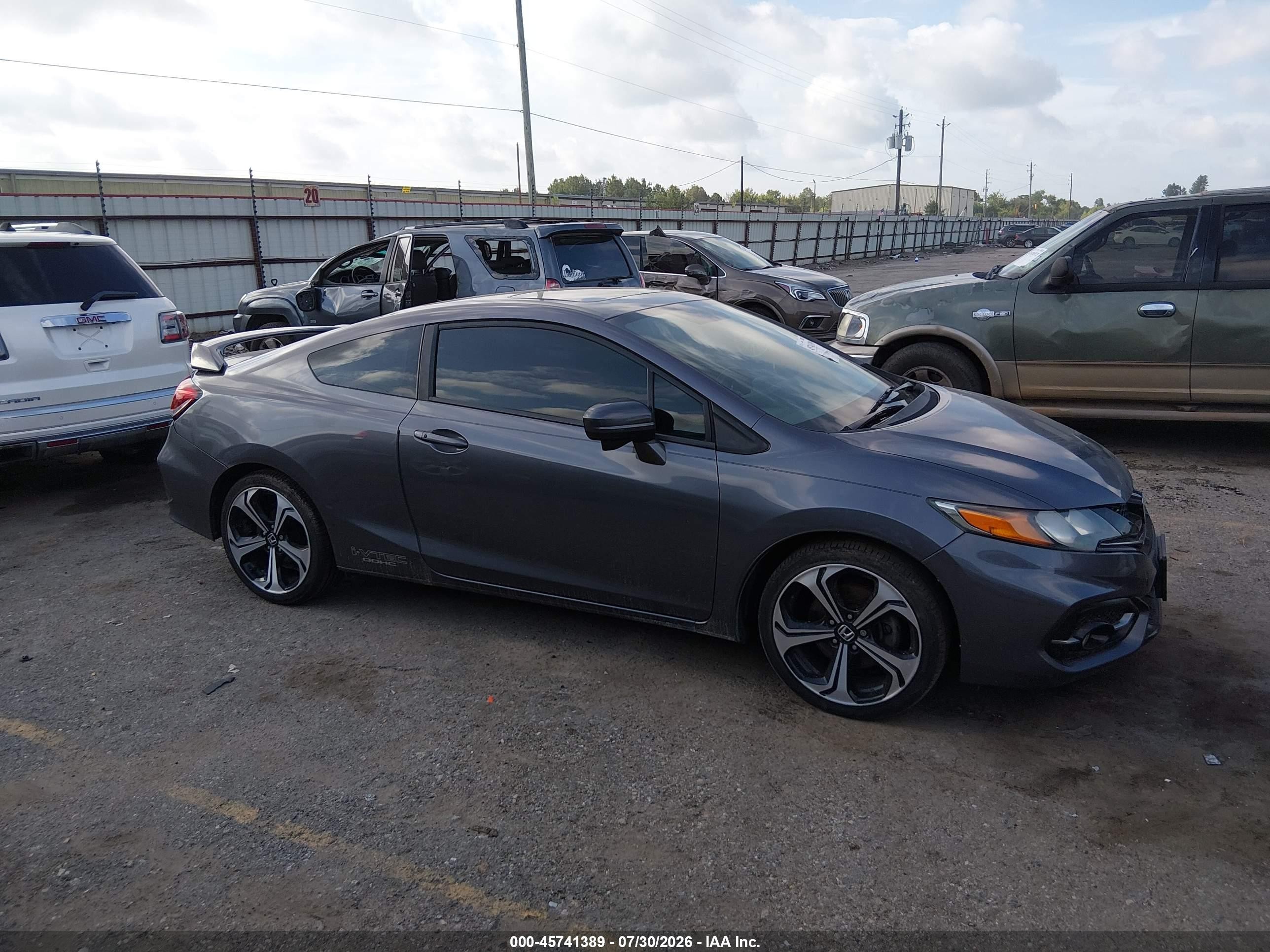 2015 Honda Civic Si Gray vin: 2HGFG4A55FH701954