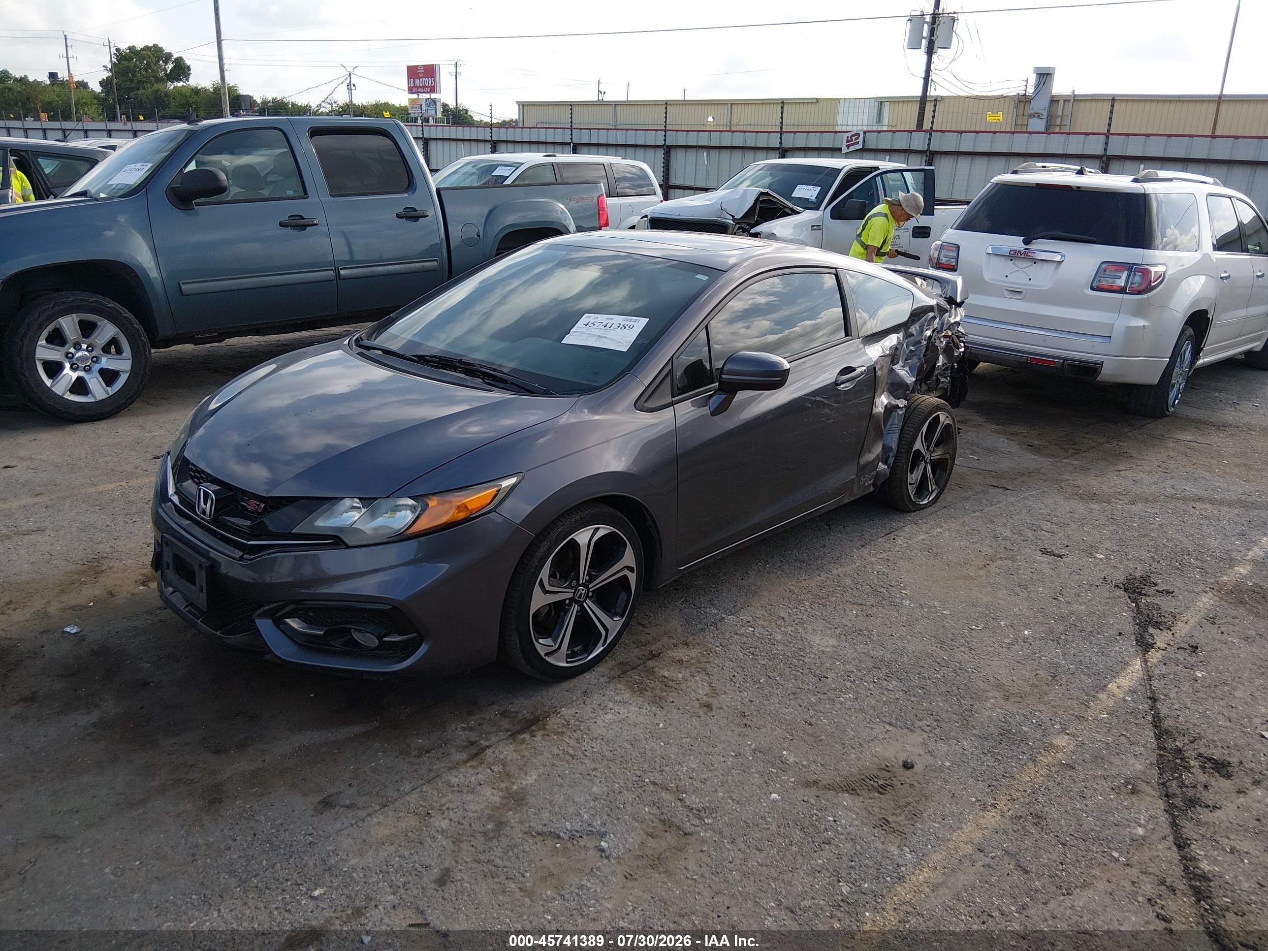 2015 Honda Civic Si Gray vin: 2HGFG4A55FH701954