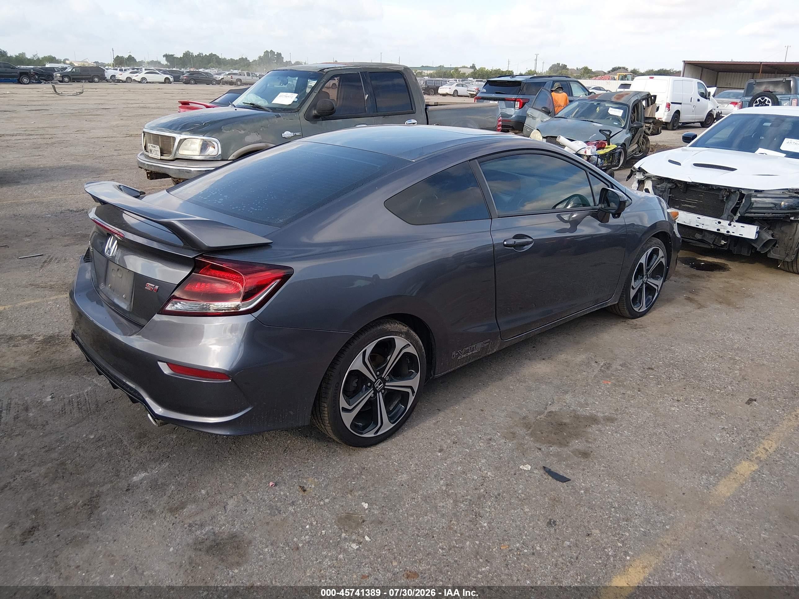 2015 Honda Civic Si Gray vin: 2HGFG4A55FH701954
