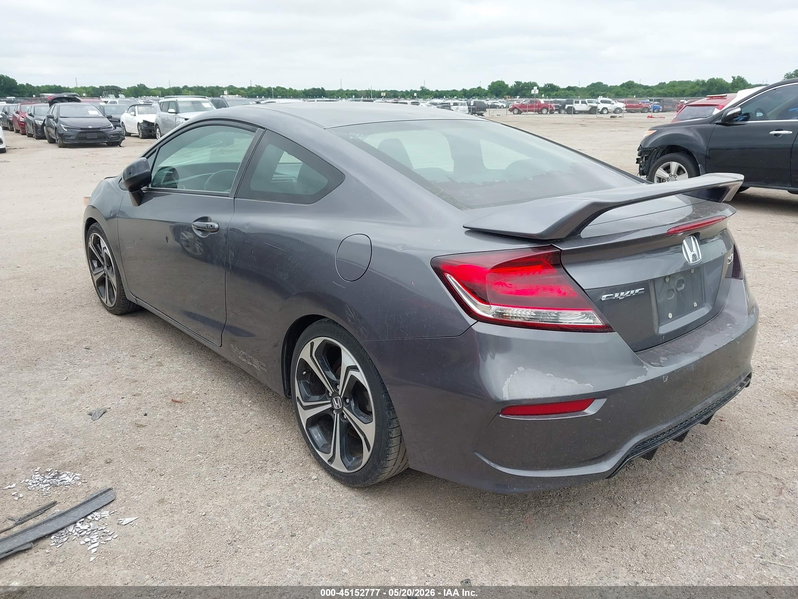 2015 Honda Civic Si Gray vin: 2HGFG4A55FH704692