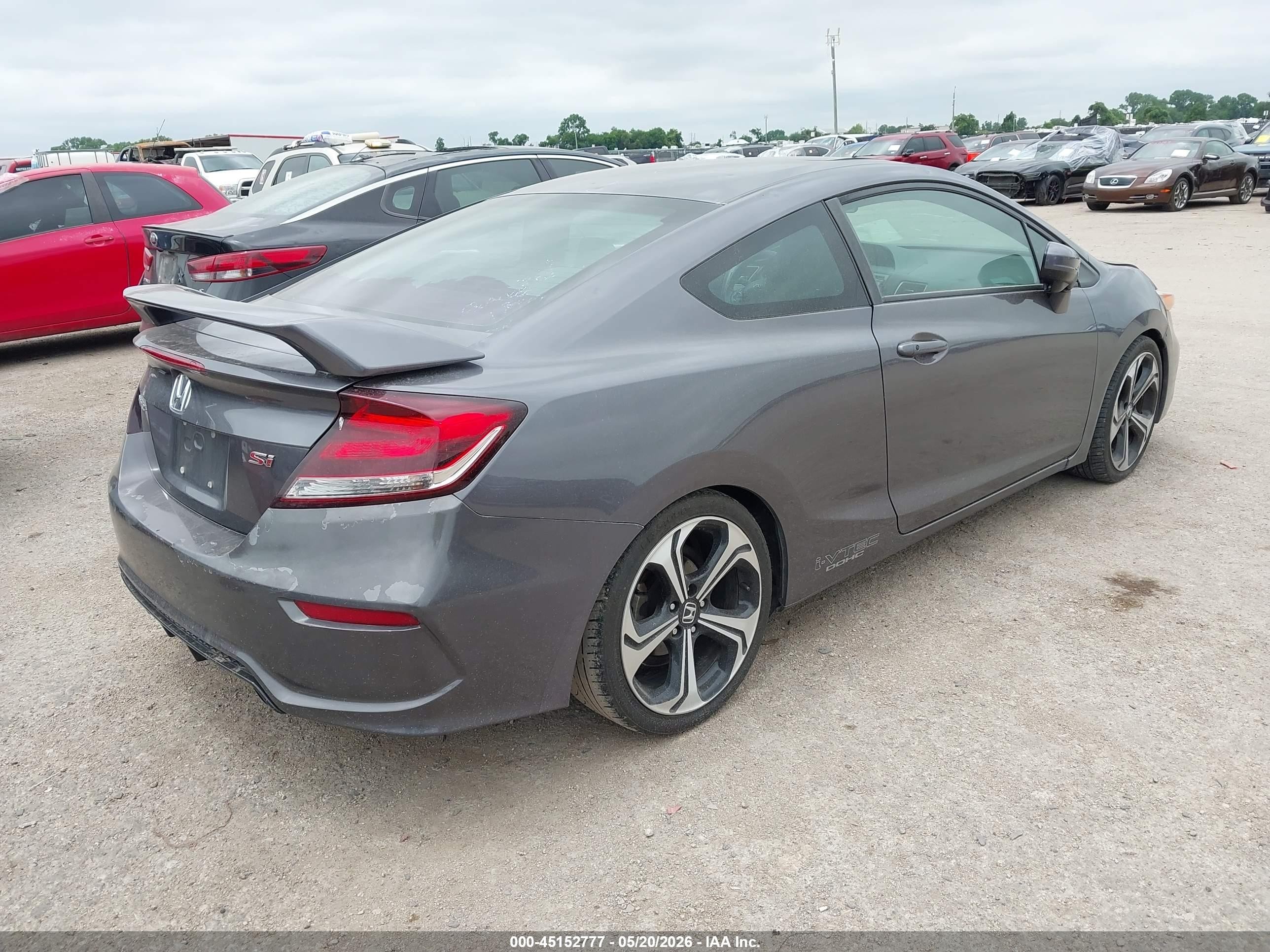 2015 Honda Civic Si Gray vin: 2HGFG4A55FH704692