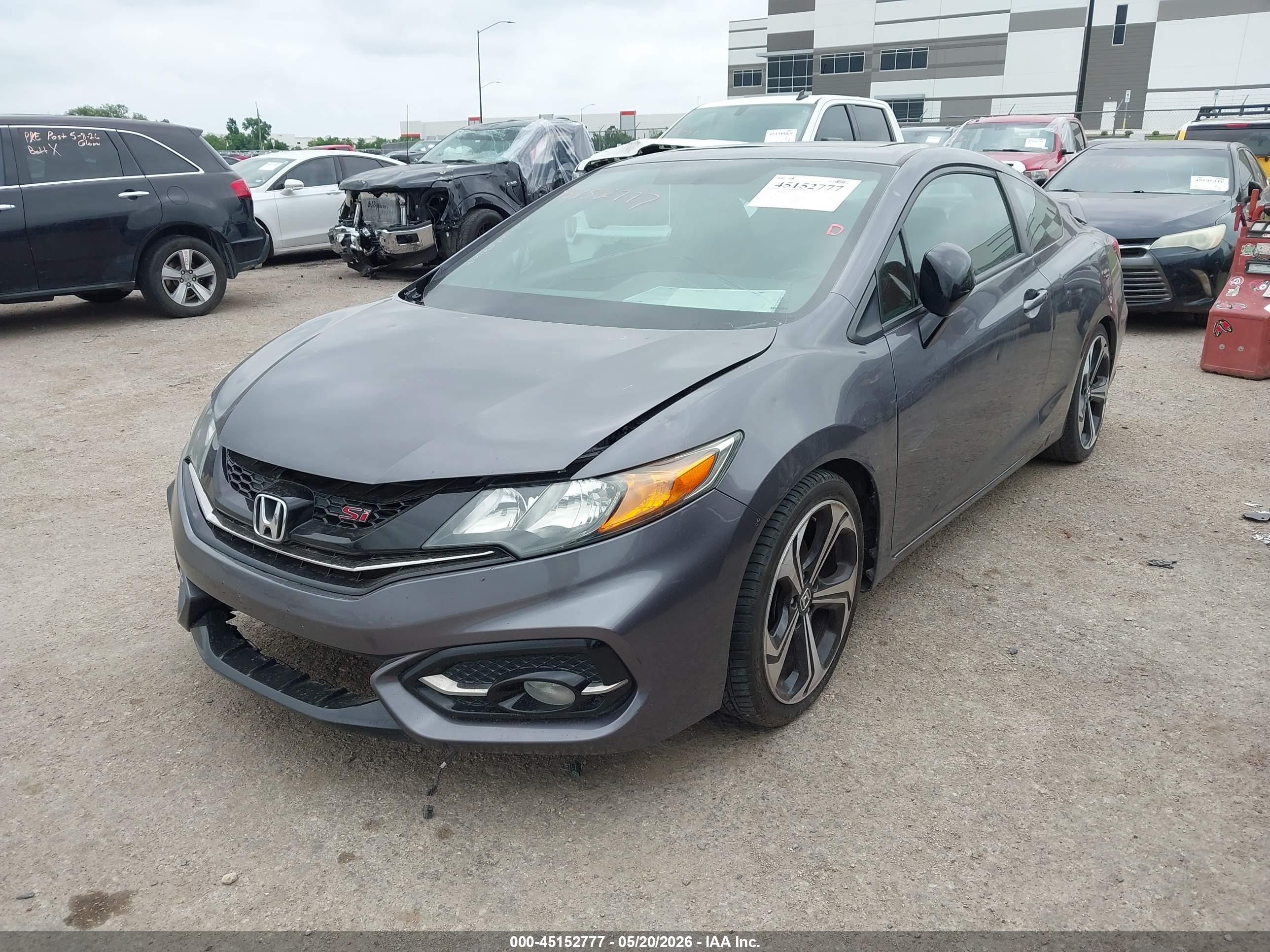 2015 Honda Civic Si Gray vin: 2HGFG4A55FH704692