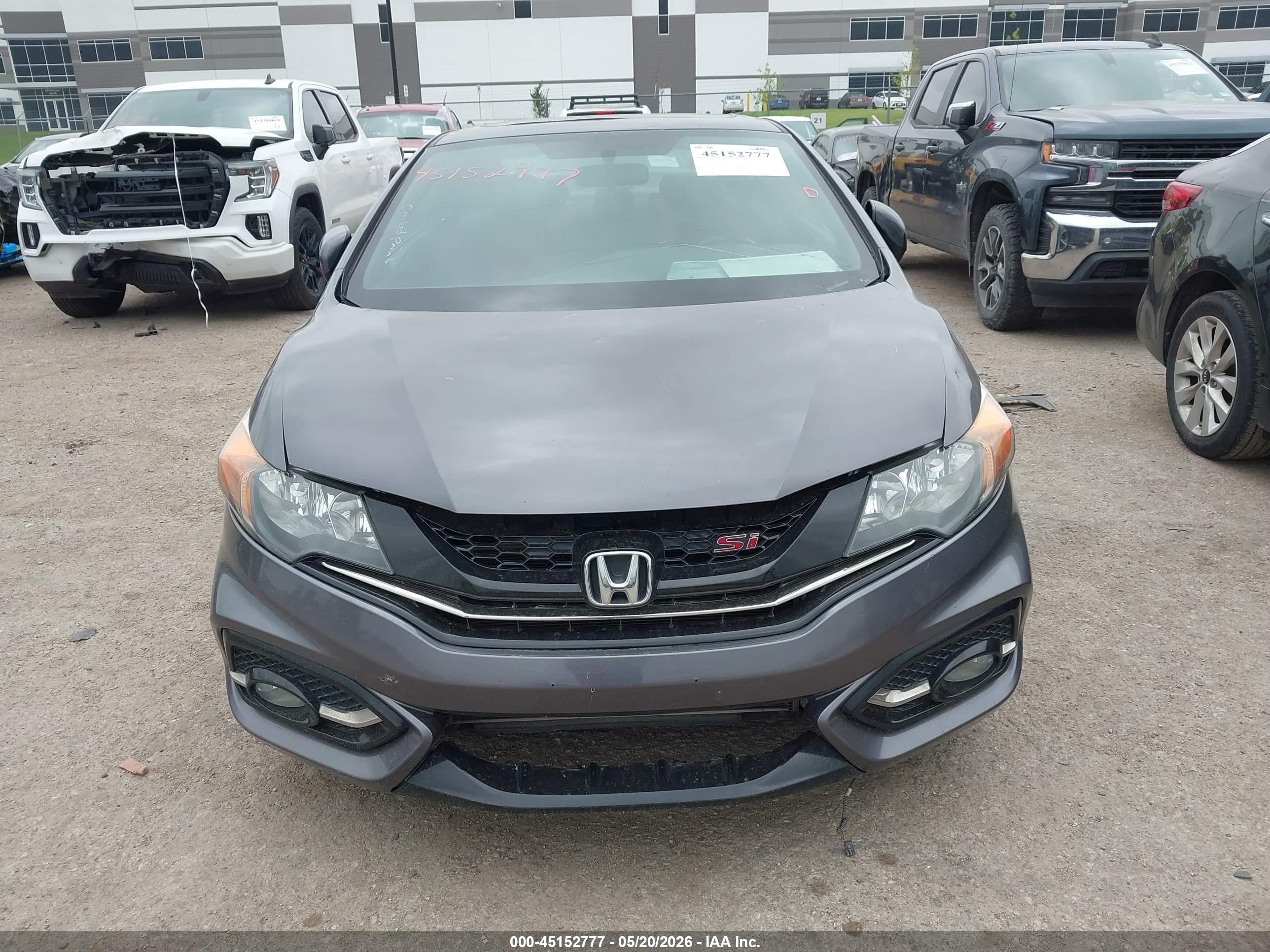 2015 Honda Civic Si Gray vin: 2HGFG4A55FH704692