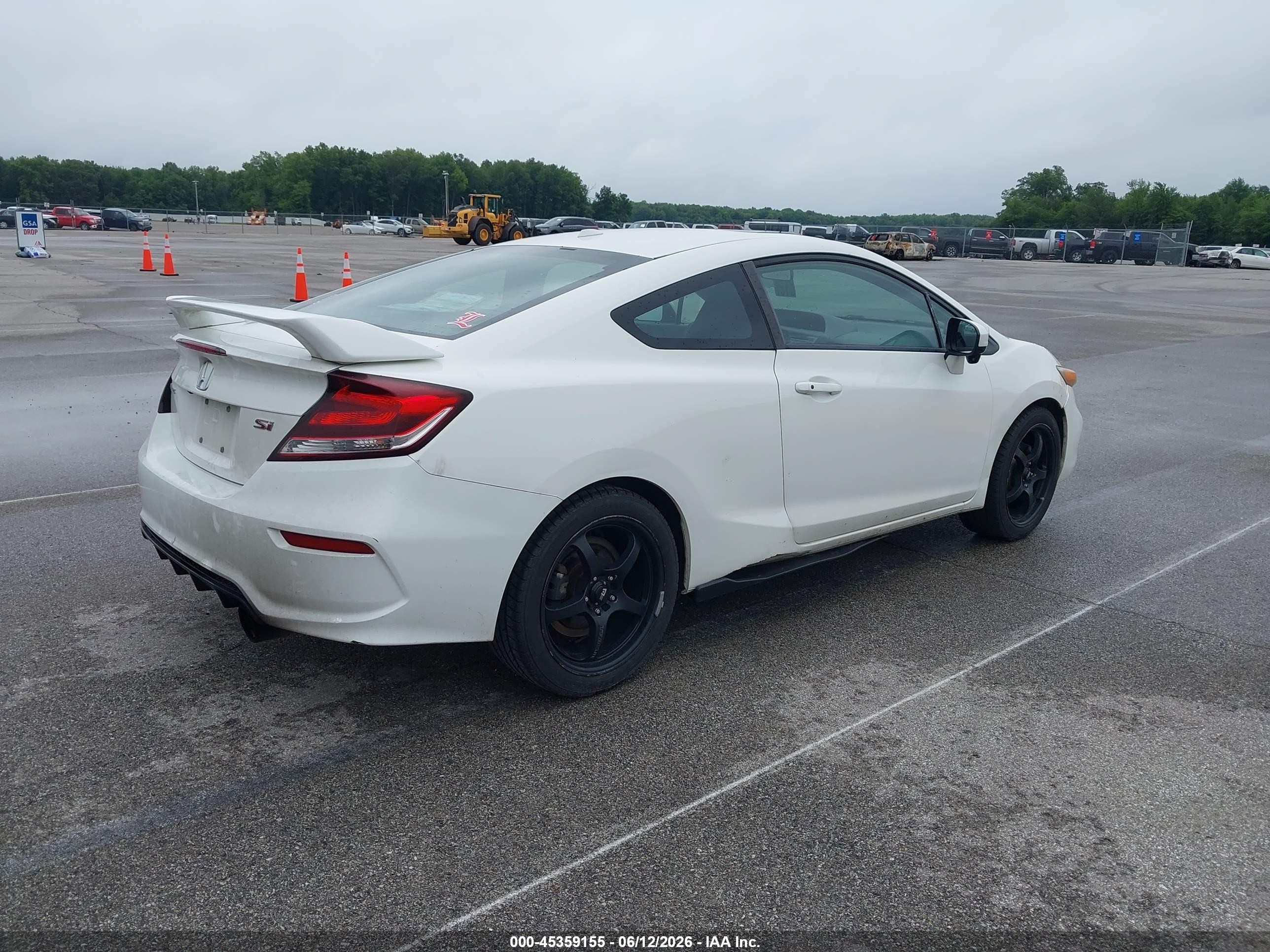 2015 Honda Civic Si White vin: 2HGFG4A55FH705115