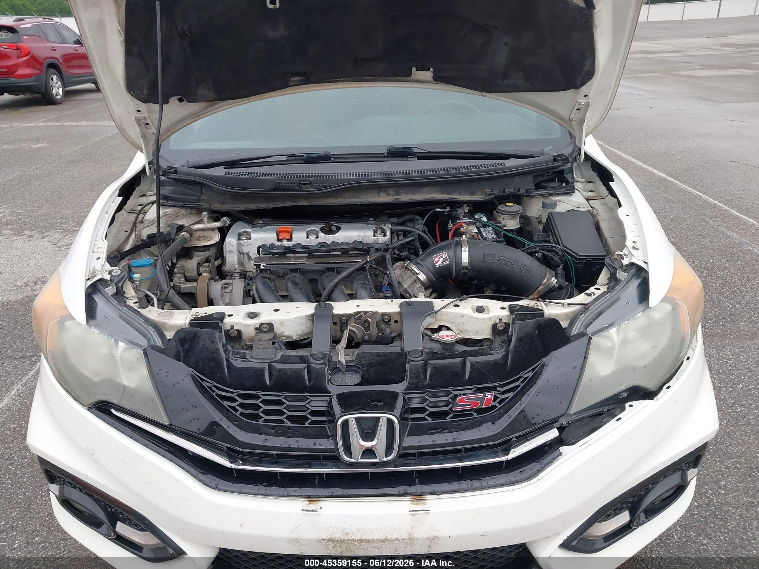 2015 Honda Civic Si White vin: 2HGFG4A55FH705115