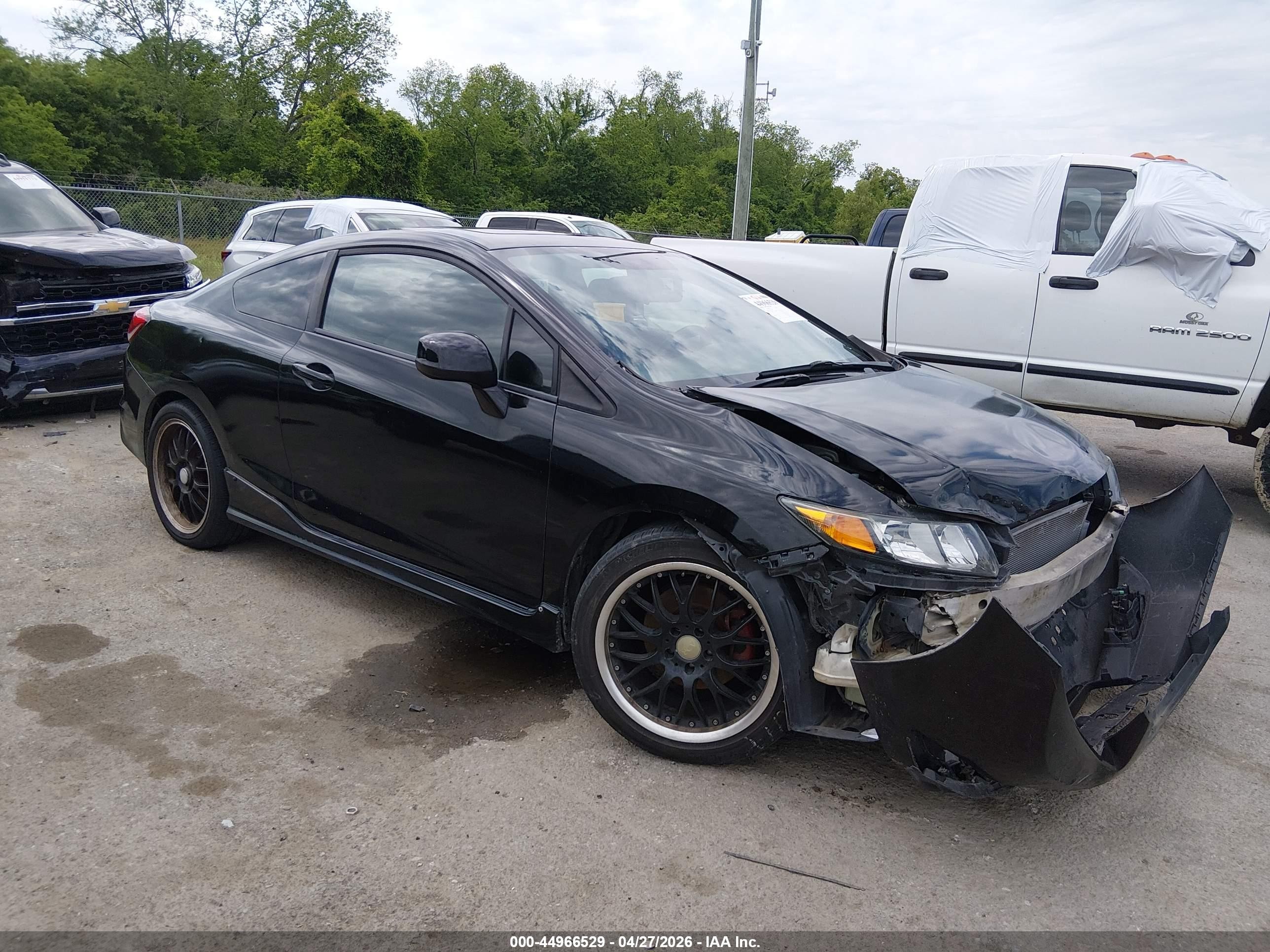 2013 Honda Civic Si Black vin: 2HGFG4A56DH700390