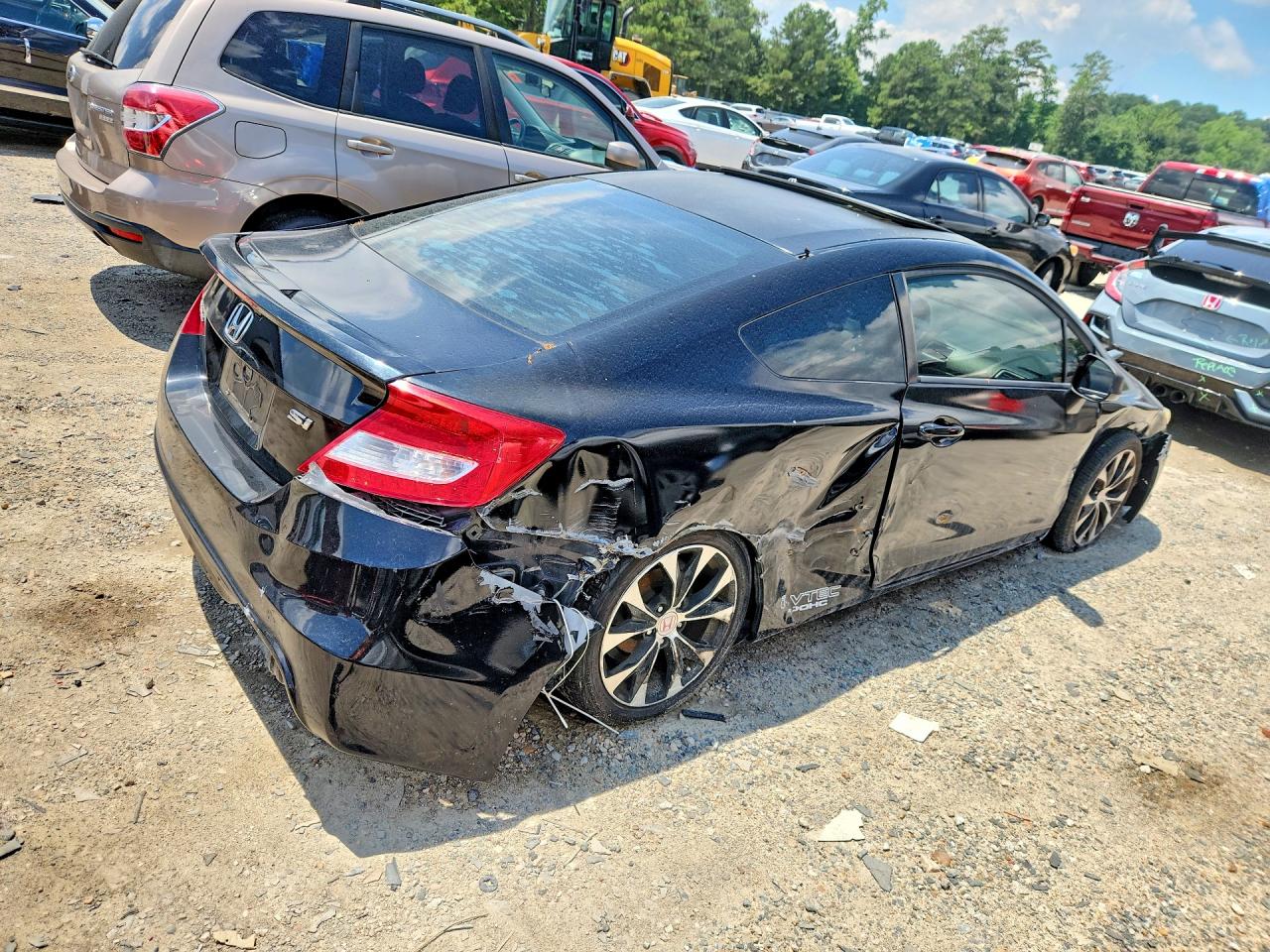 2013 Honda Civic Si Black vin: 2HGFG4A56DH702477