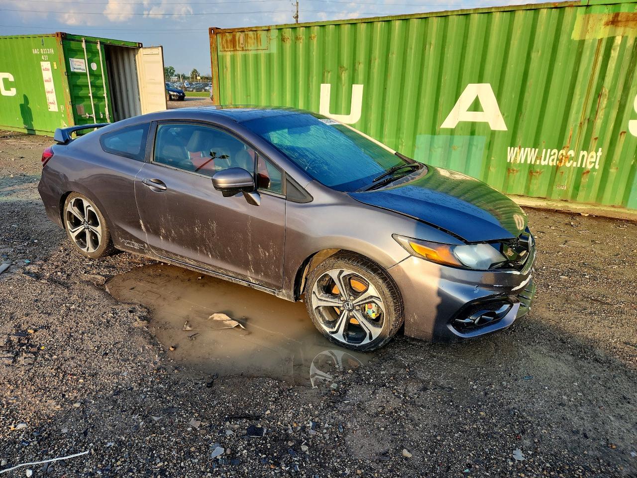 2014 Honda Civic Si Серый vin: 2HGFG4A56EH704246