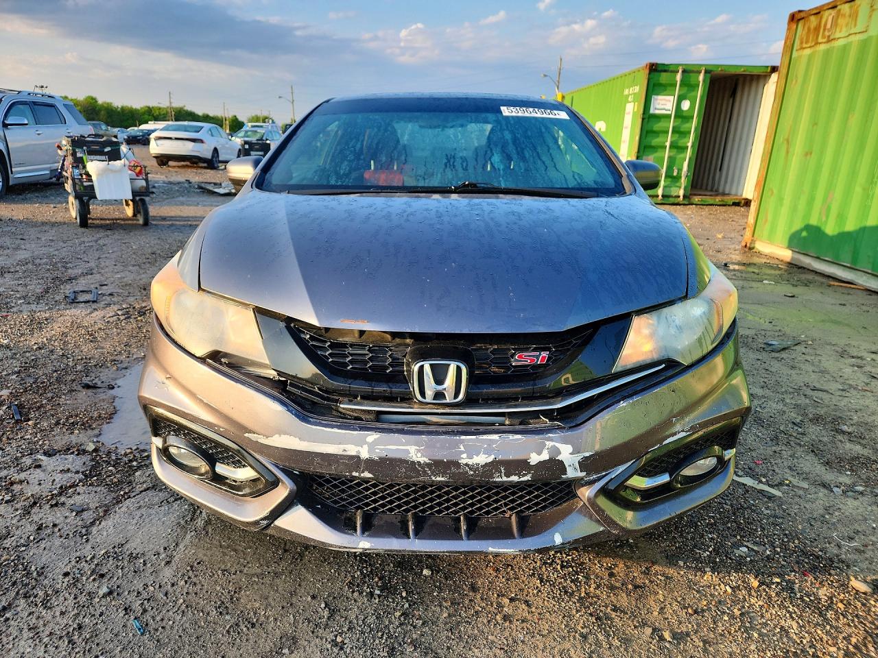 2014 Honda Civic Si Серый vin: 2HGFG4A56EH704246