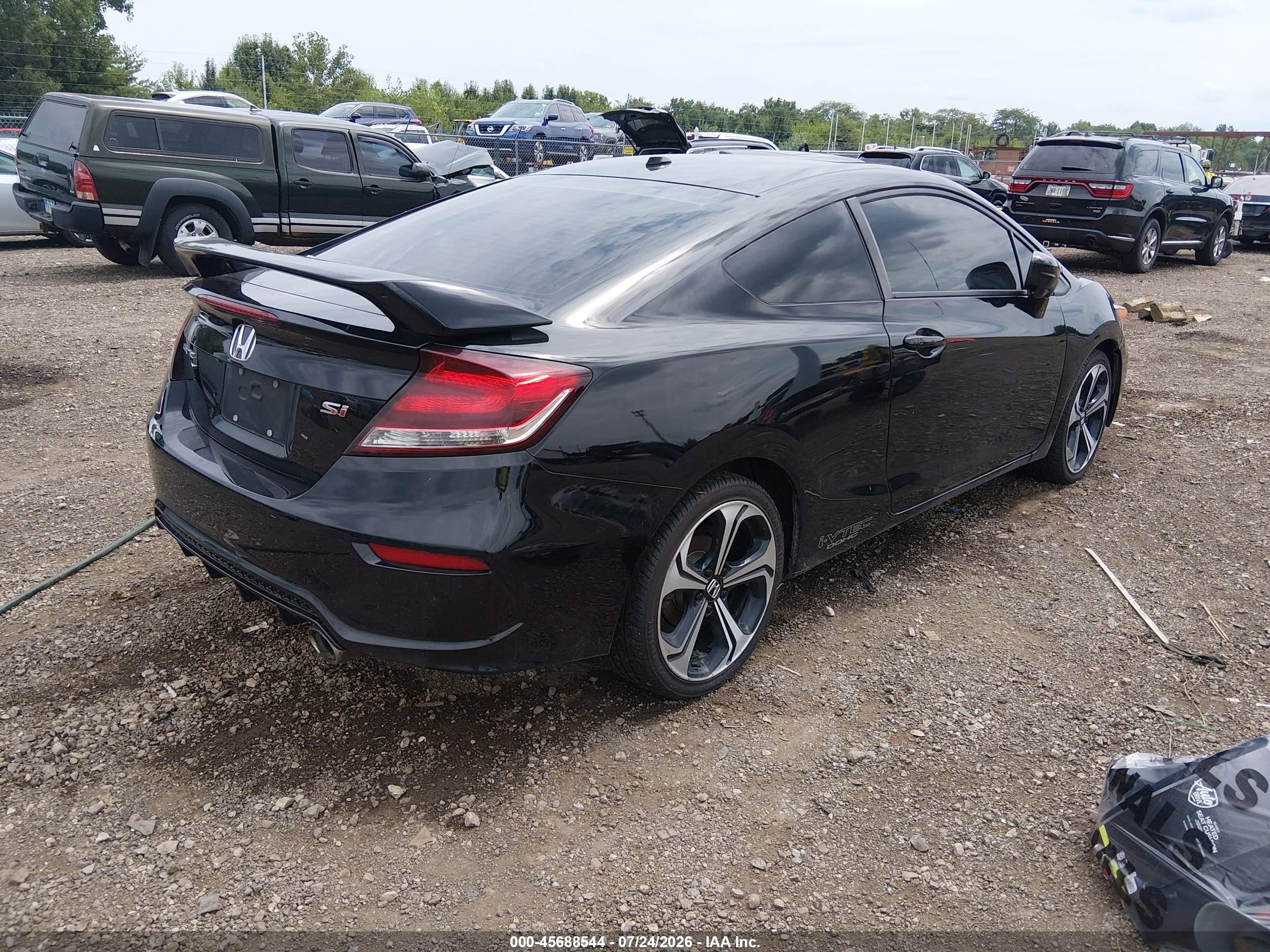 2015 Honda Civic Si Black vin: 2HGFG4A56FH704328