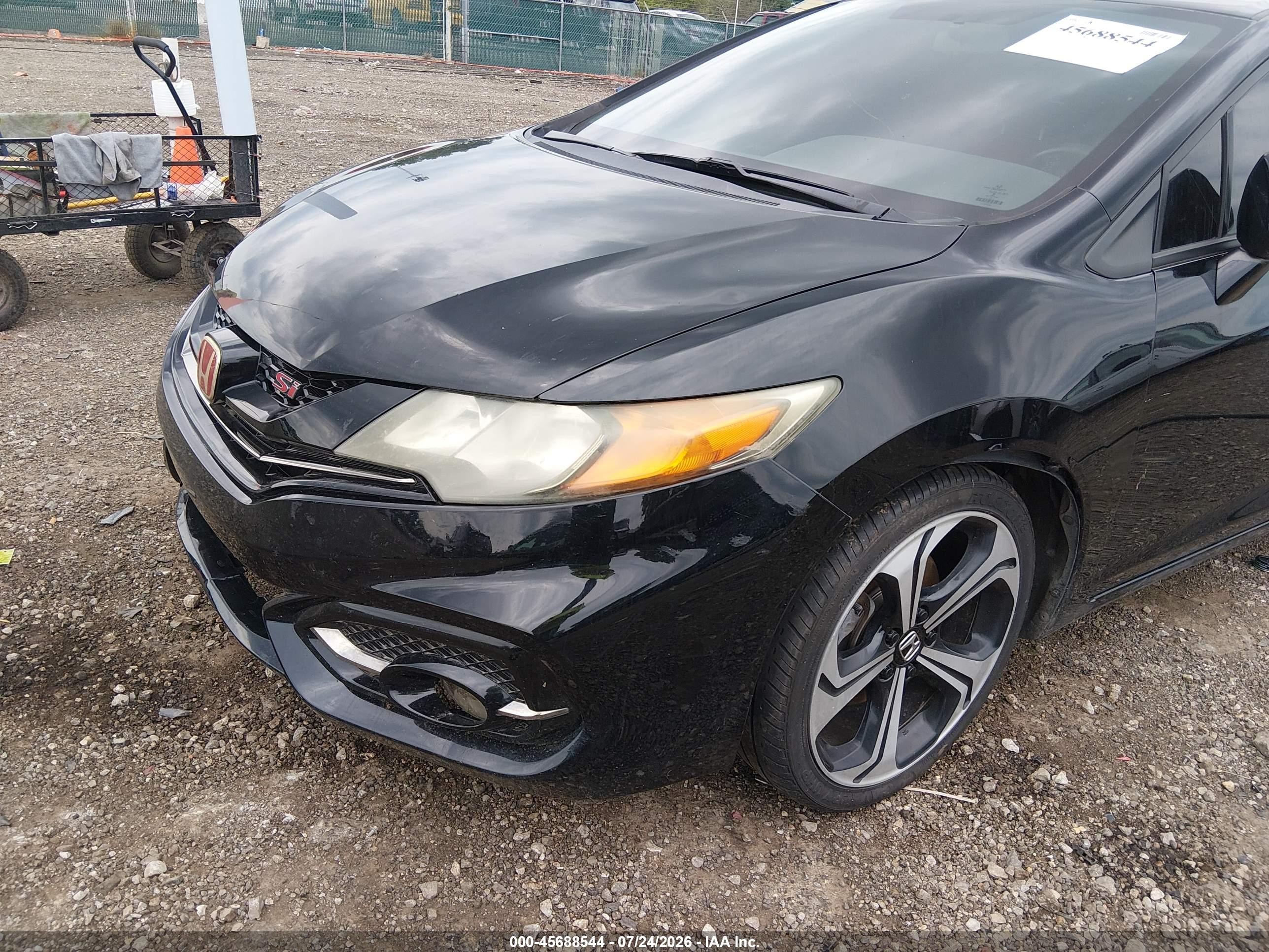 2015 Honda Civic Si Black vin: 2HGFG4A56FH704328
