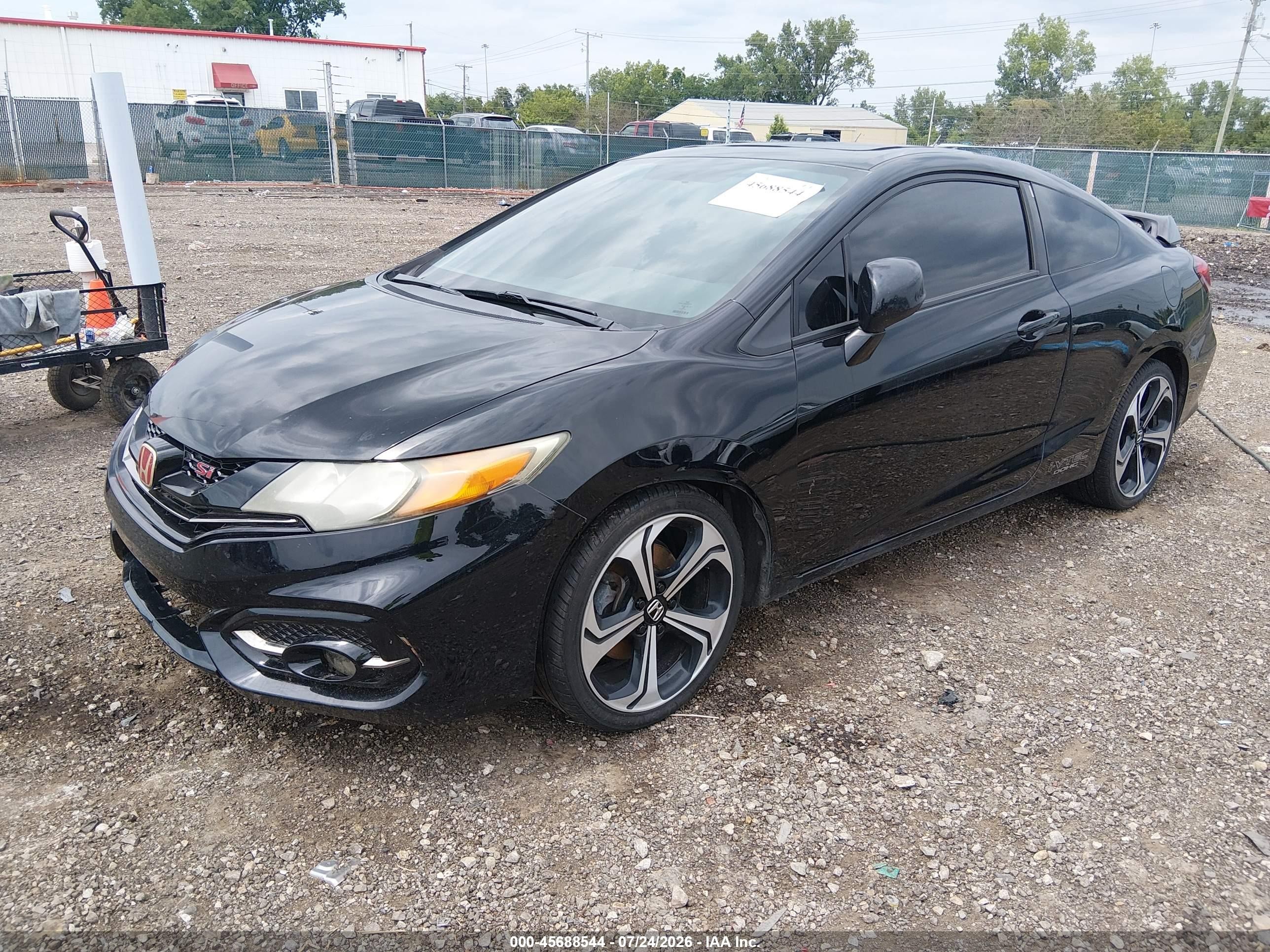 2015 Honda Civic Si Black vin: 2HGFG4A56FH704328