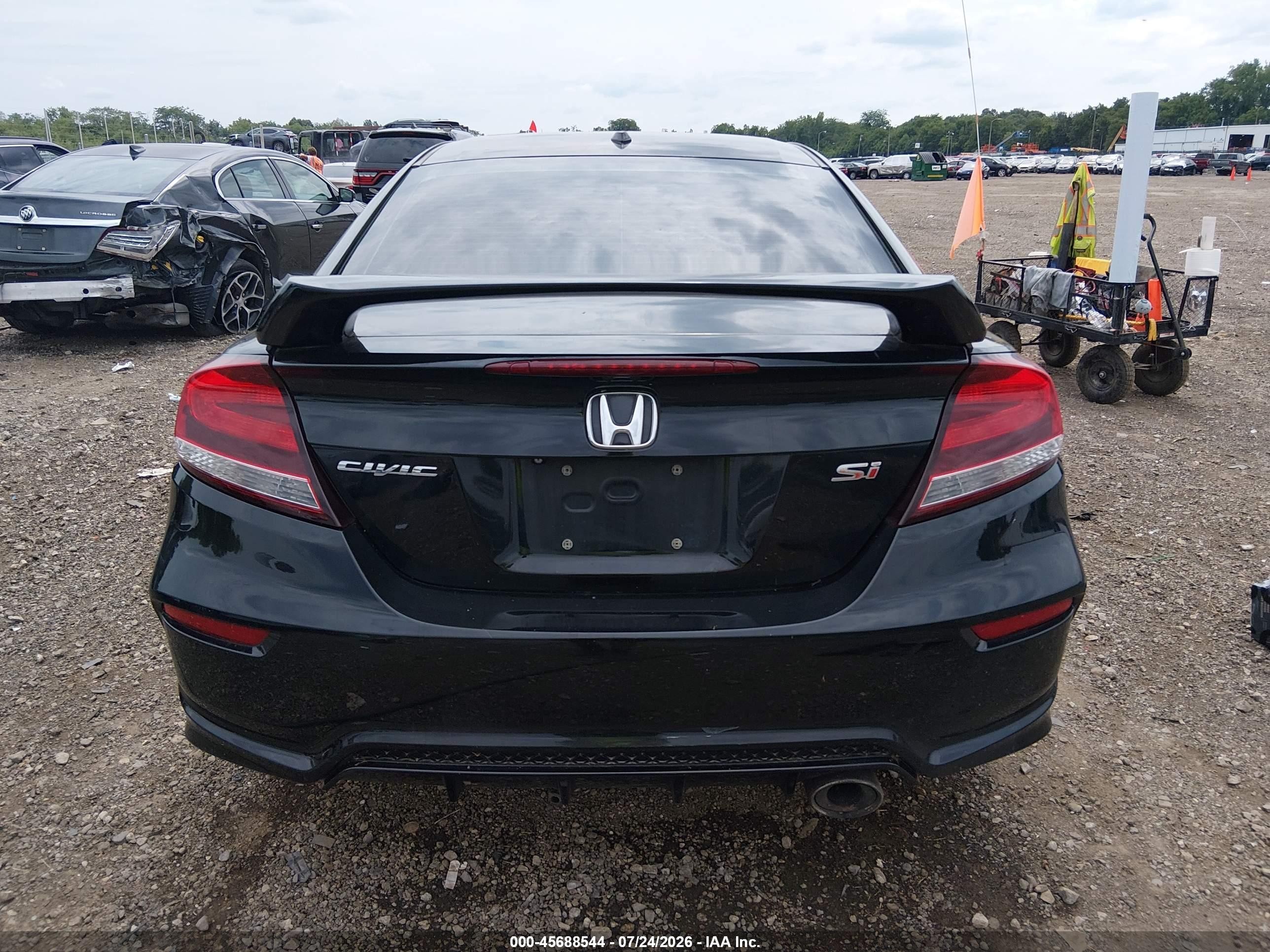 2015 Honda Civic Si Black vin: 2HGFG4A56FH704328
