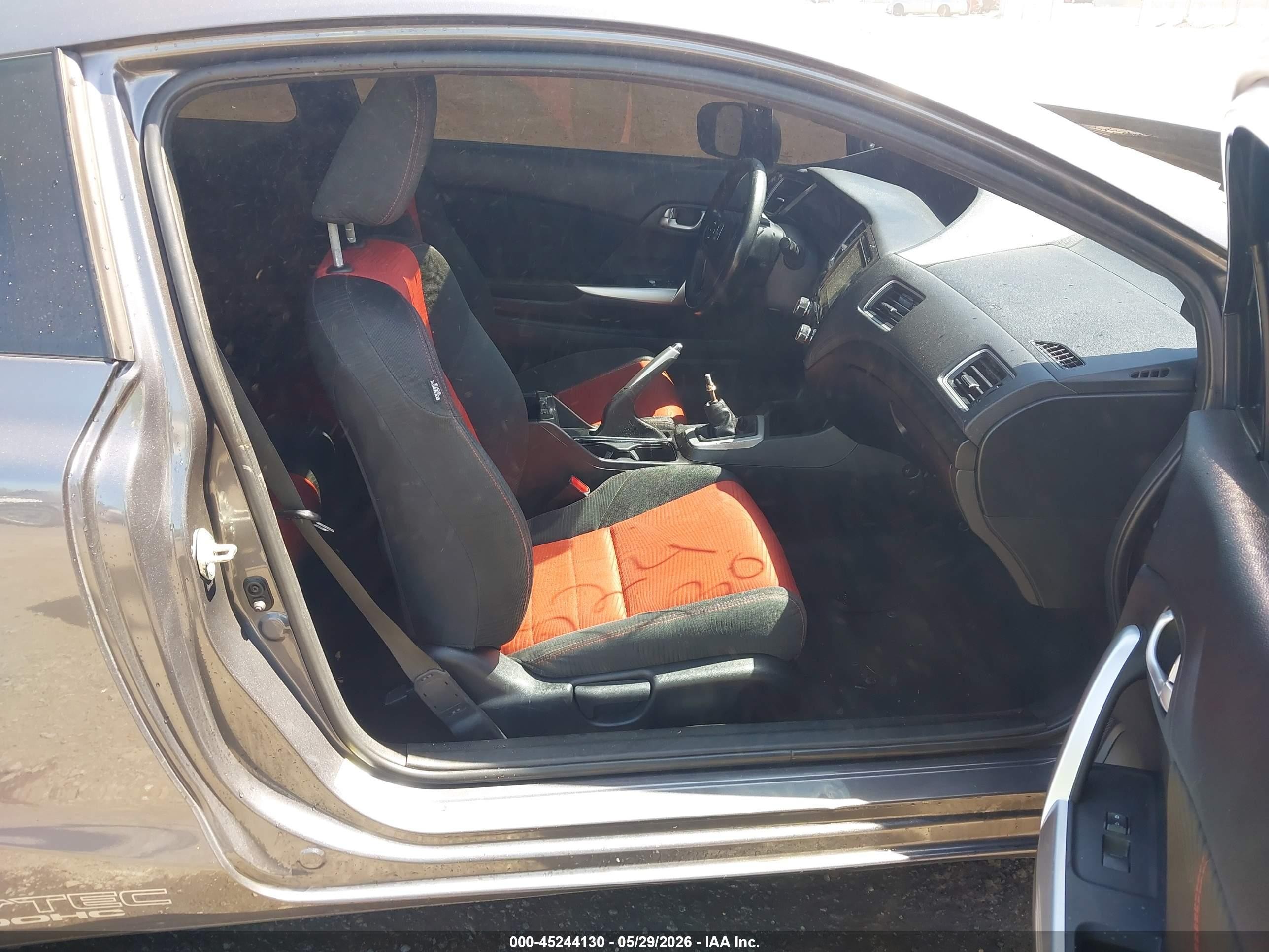 2015 Honda Civic Si Серый vin: 2HGFG4A56FH707889