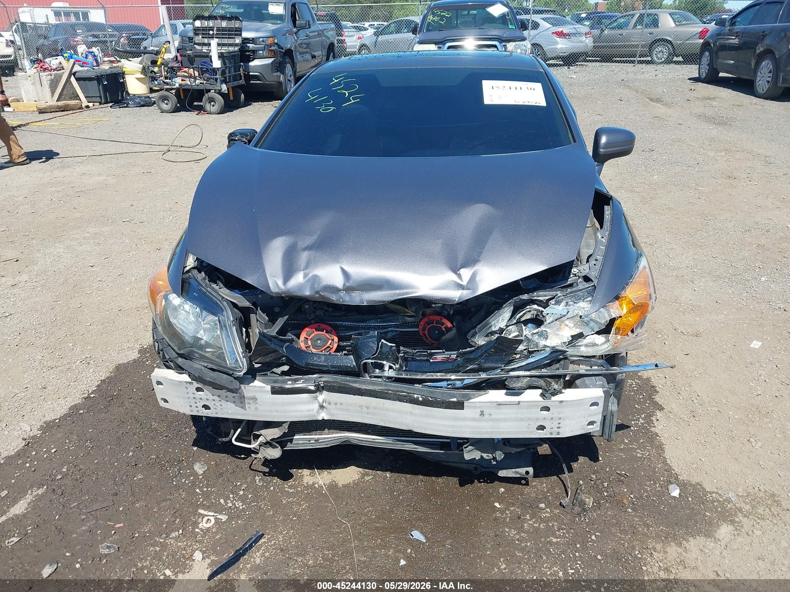 2015 Honda Civic Si Серый vin: 2HGFG4A56FH707889