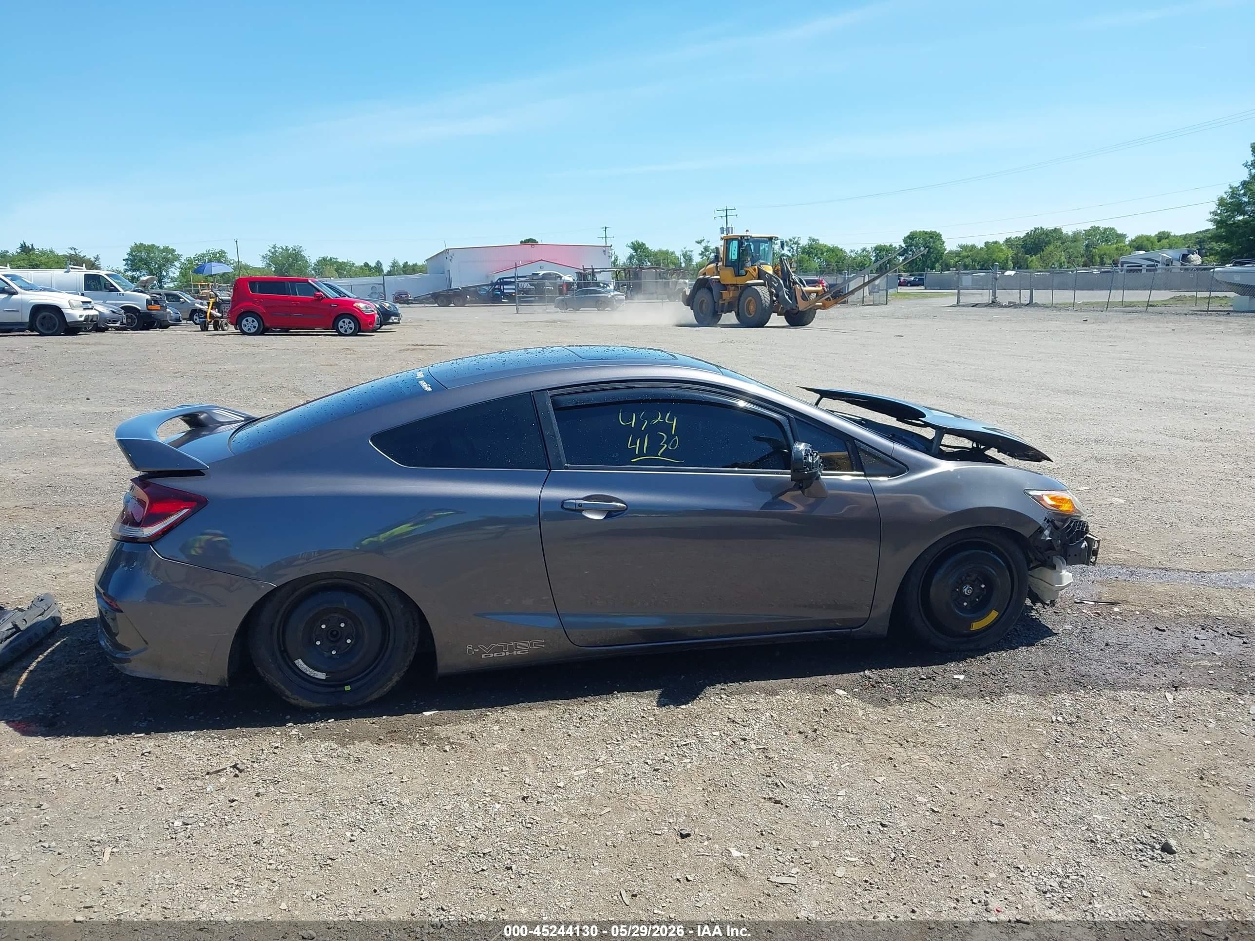 2015 Honda Civic Si Серый vin: 2HGFG4A56FH707889