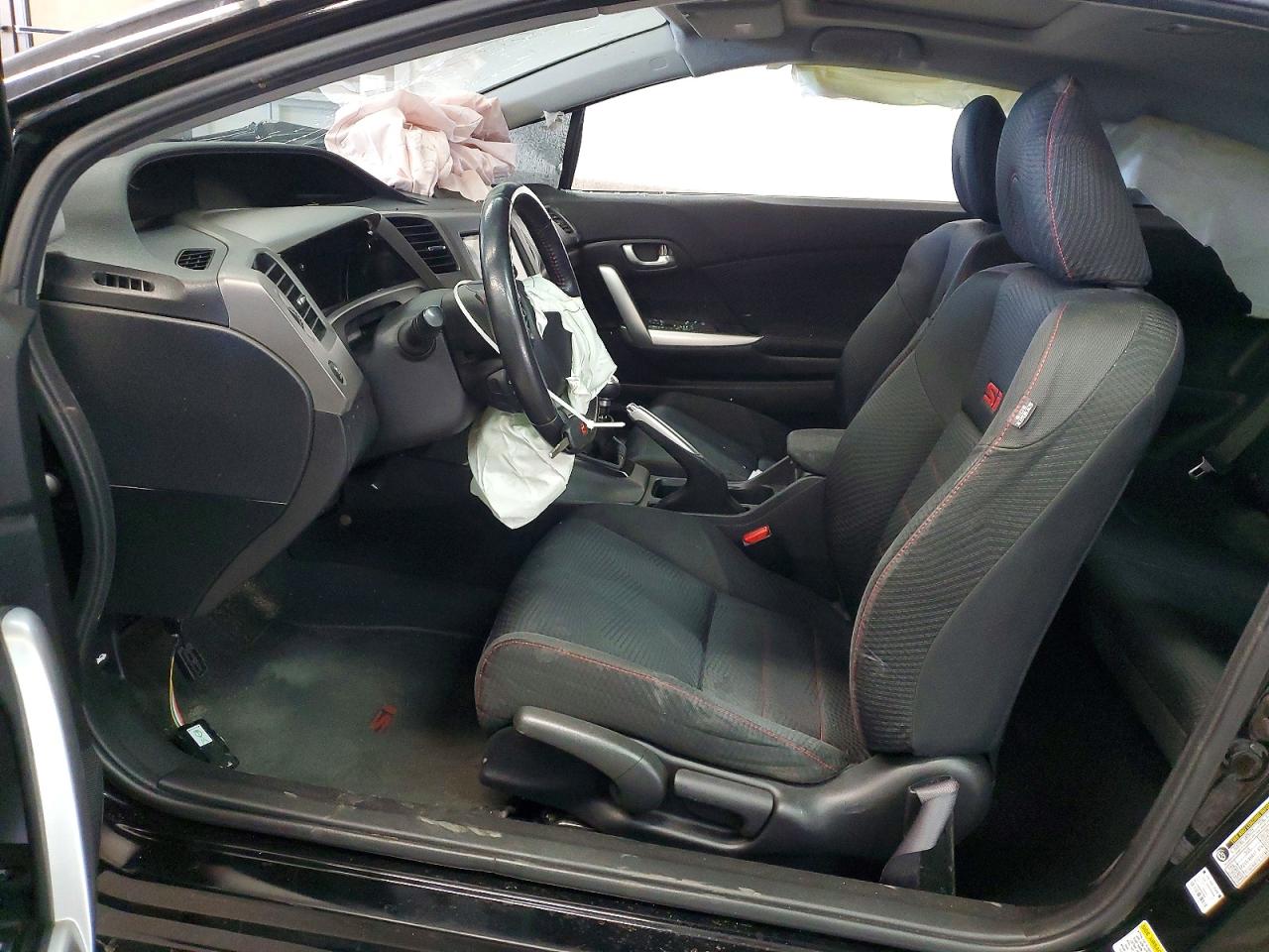 2012 Honda Civic Si Black vin: 2HGFG4A57CH703104