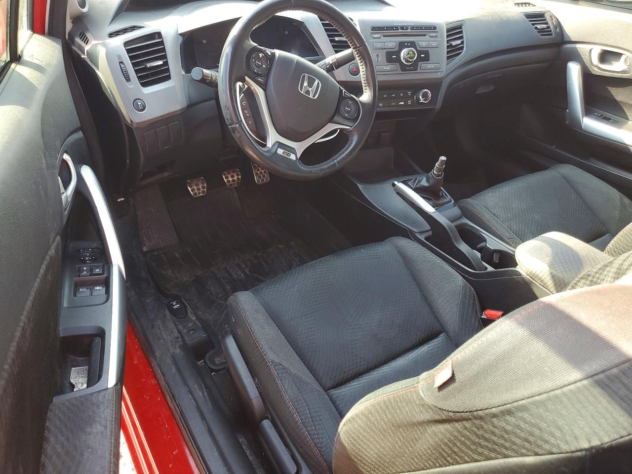 2012 Honda Civic Si Red vin: 2HGFG4A57CH703247