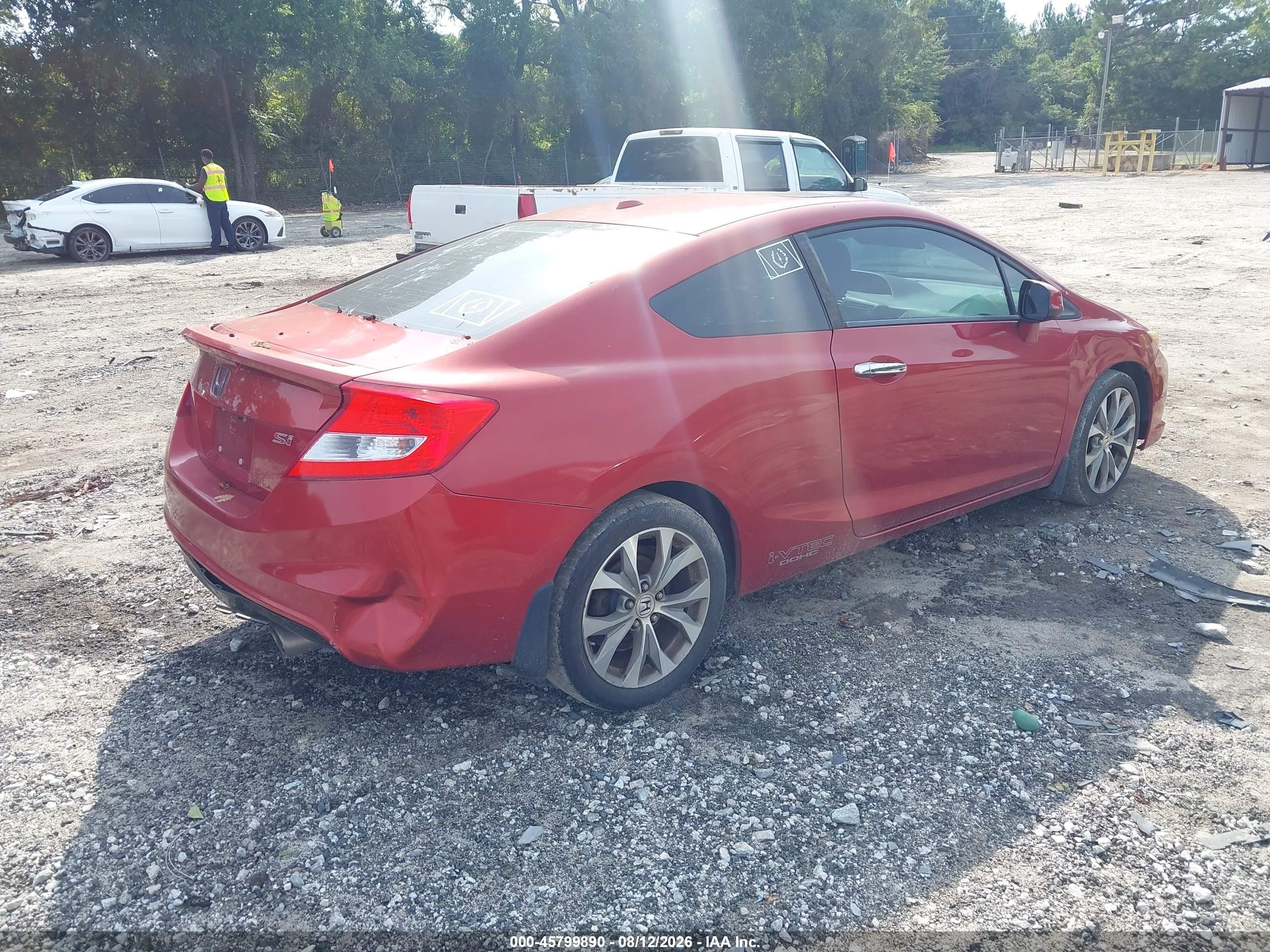 2012 Honda Civic Si Красный vin: 2HGFG4A57CH706519