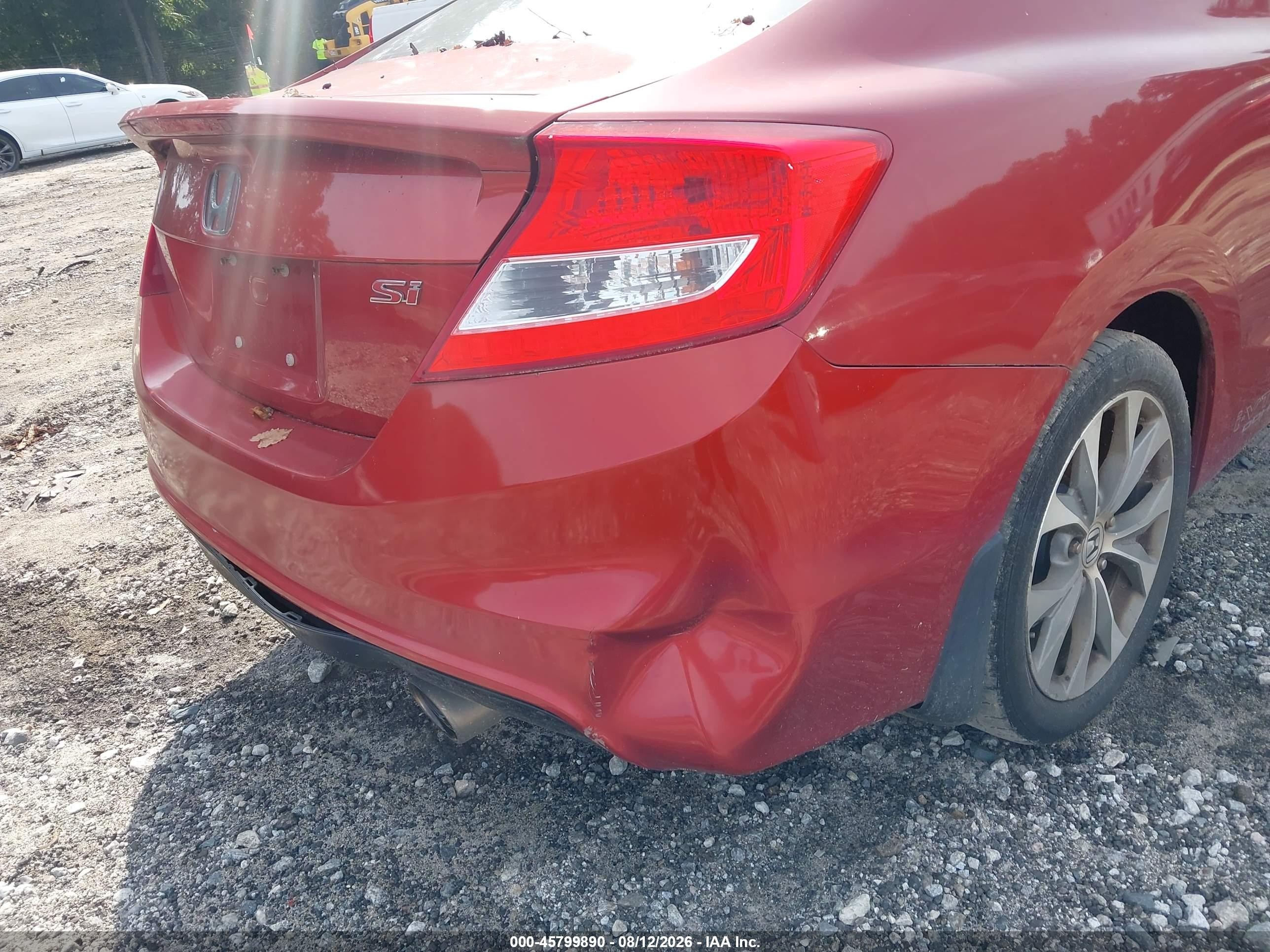 2012 Honda Civic Si Красный vin: 2HGFG4A57CH706519