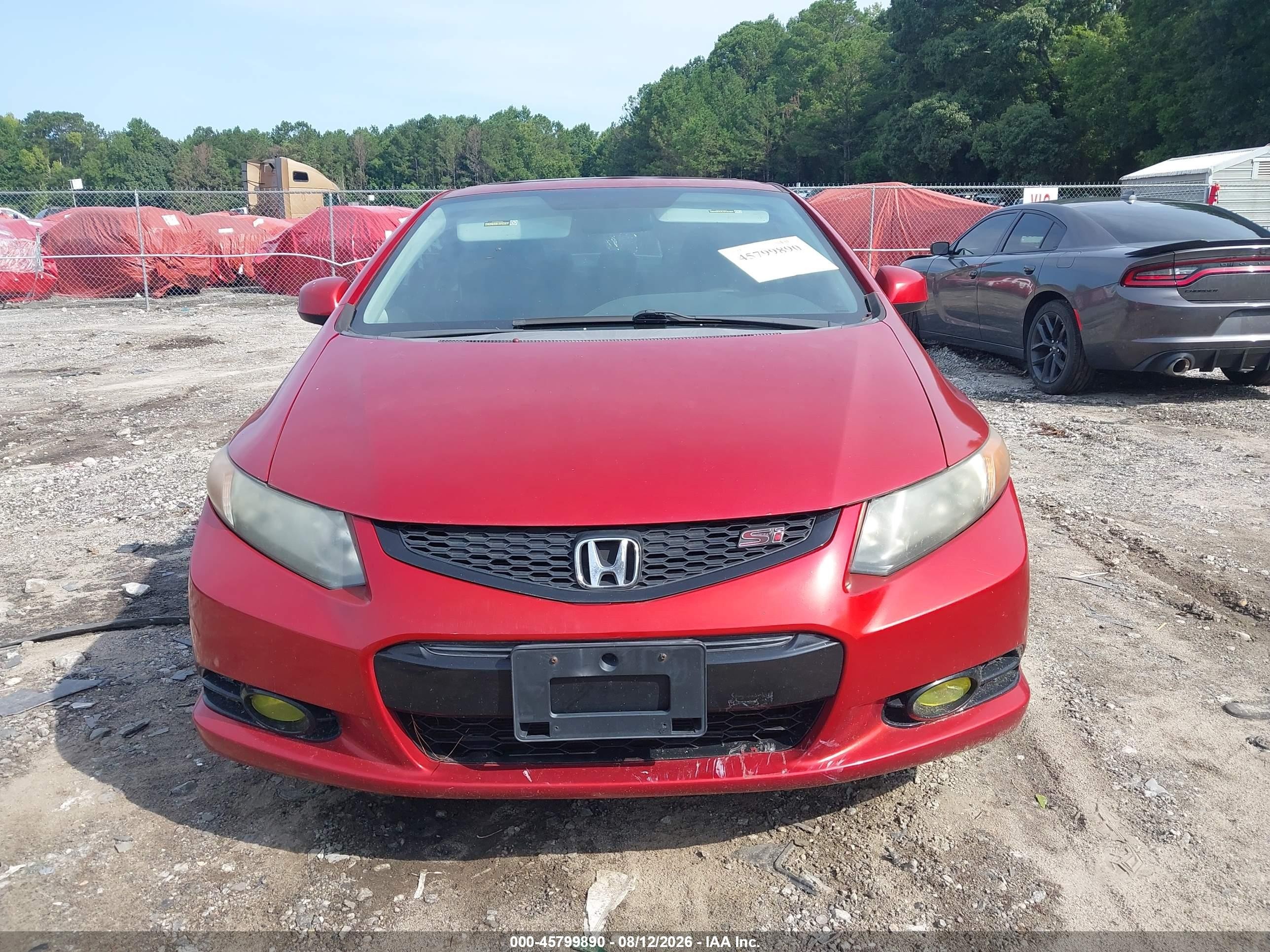 2012 Honda Civic Si Красный vin: 2HGFG4A57CH706519