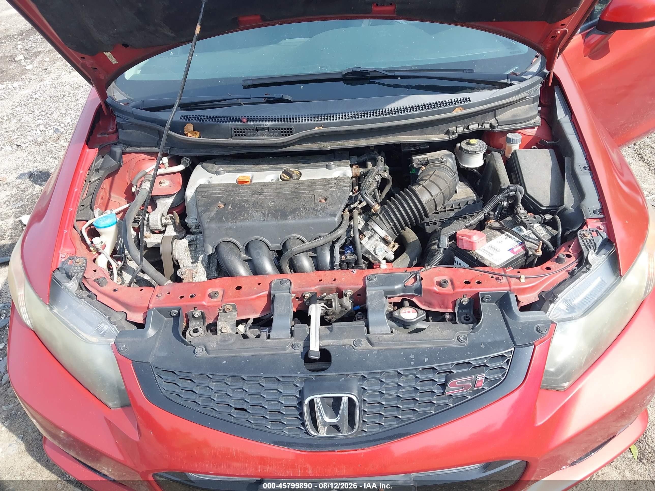 2012 Honda Civic Si Красный vin: 2HGFG4A57CH706519