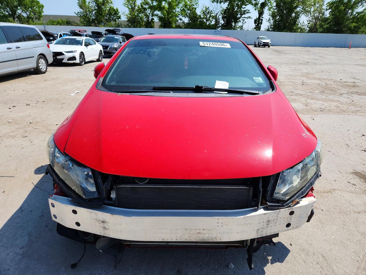 2013 Honda Civic Si Red vin: 2HGFG4A57DH704478