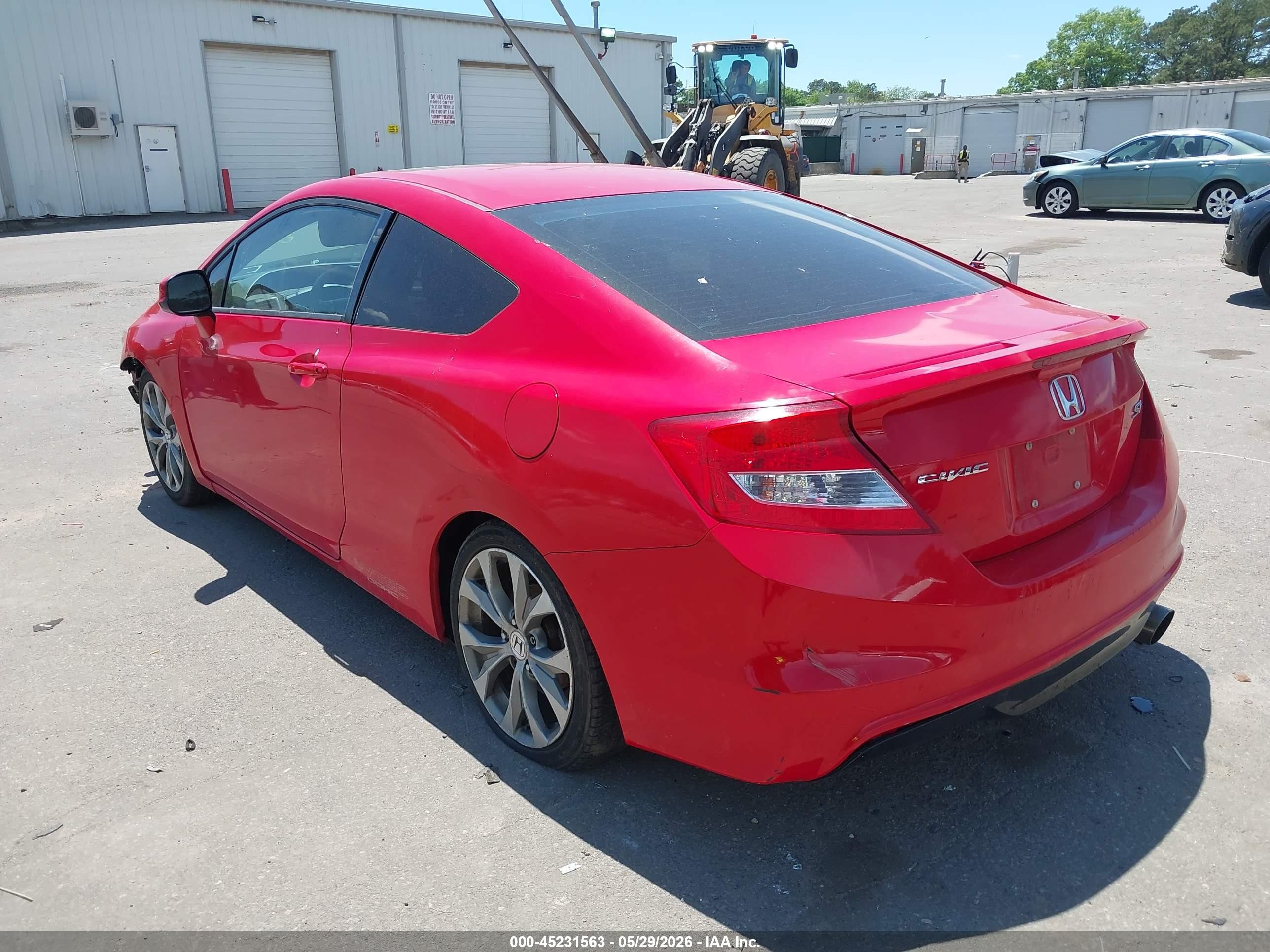 2012 Honda Civic Si Red vin: 2HGFG4A58CH702026