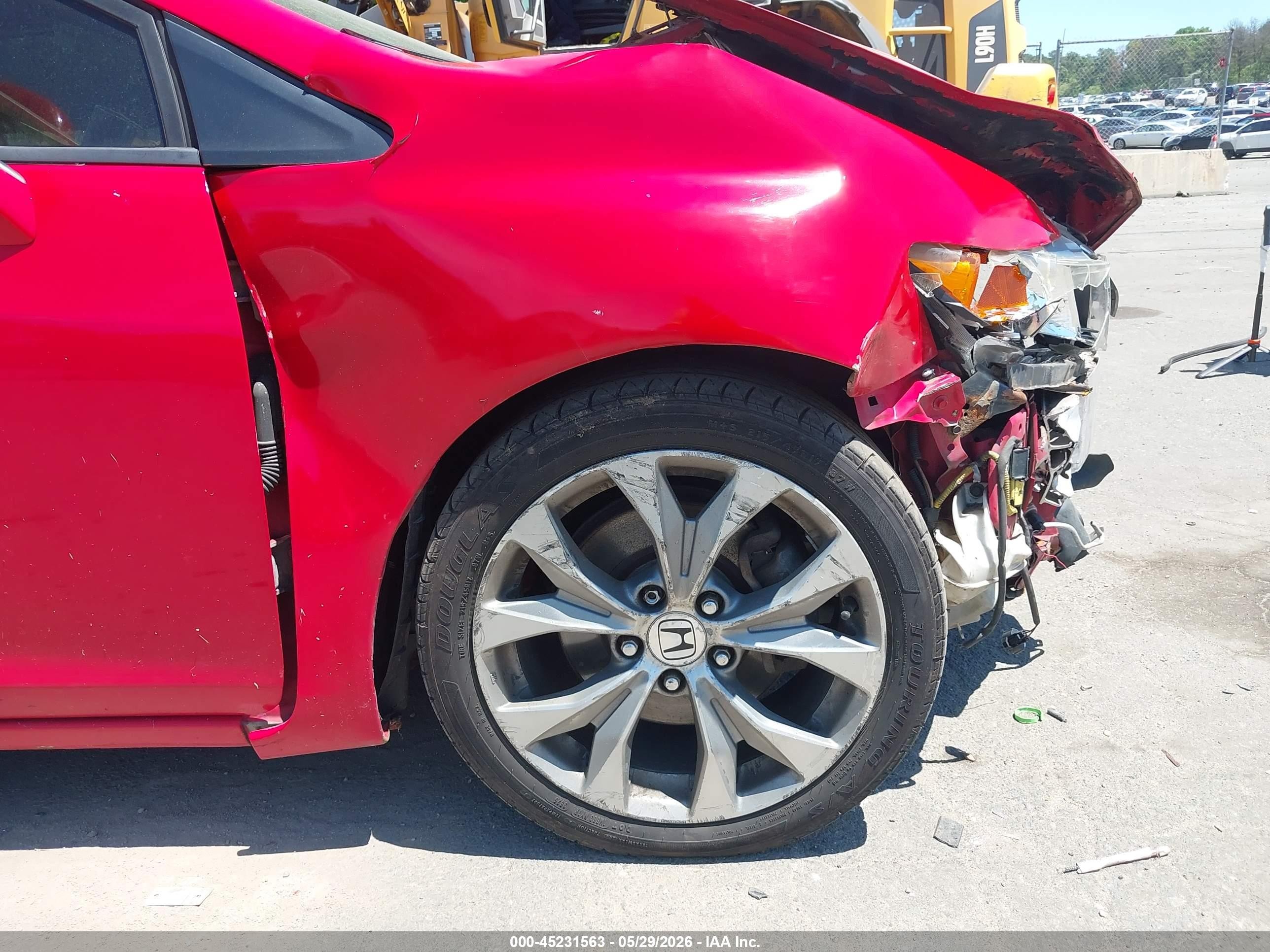2012 Honda Civic Si Red vin: 2HGFG4A58CH702026