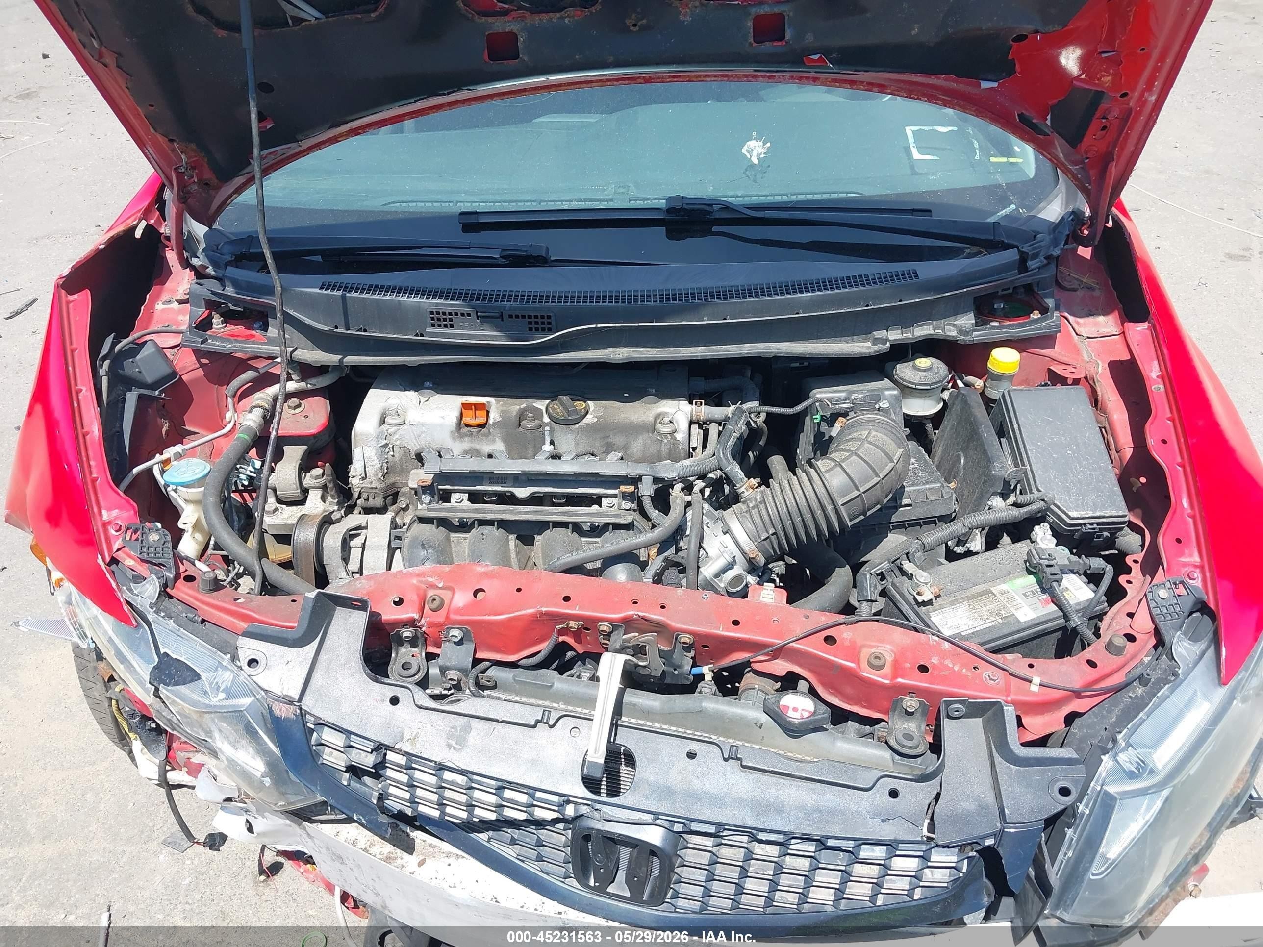 2012 Honda Civic Si Red vin: 2HGFG4A58CH702026