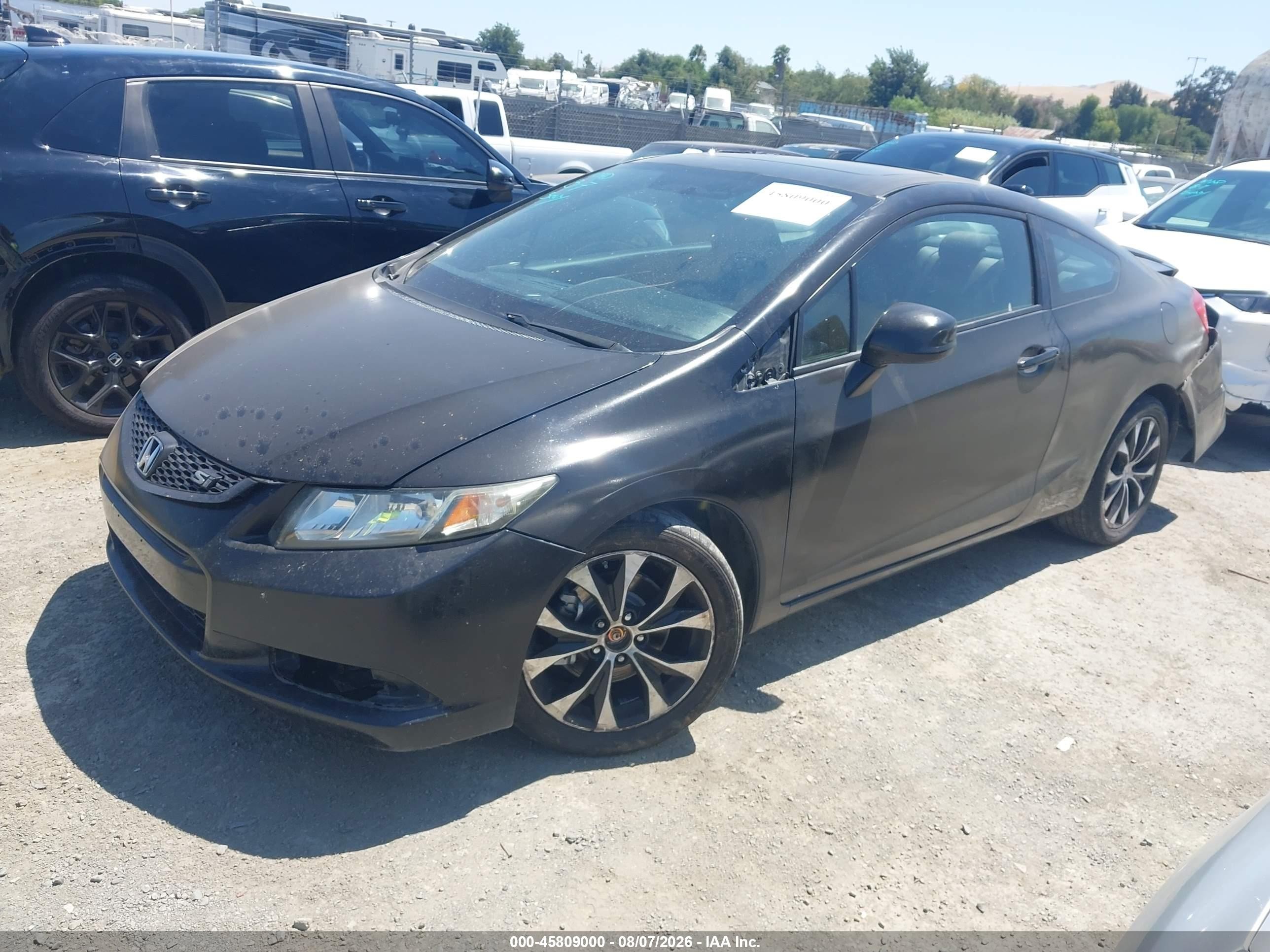 2013 Honda Civic Si Black vin: 2HGFG4A58DH702920