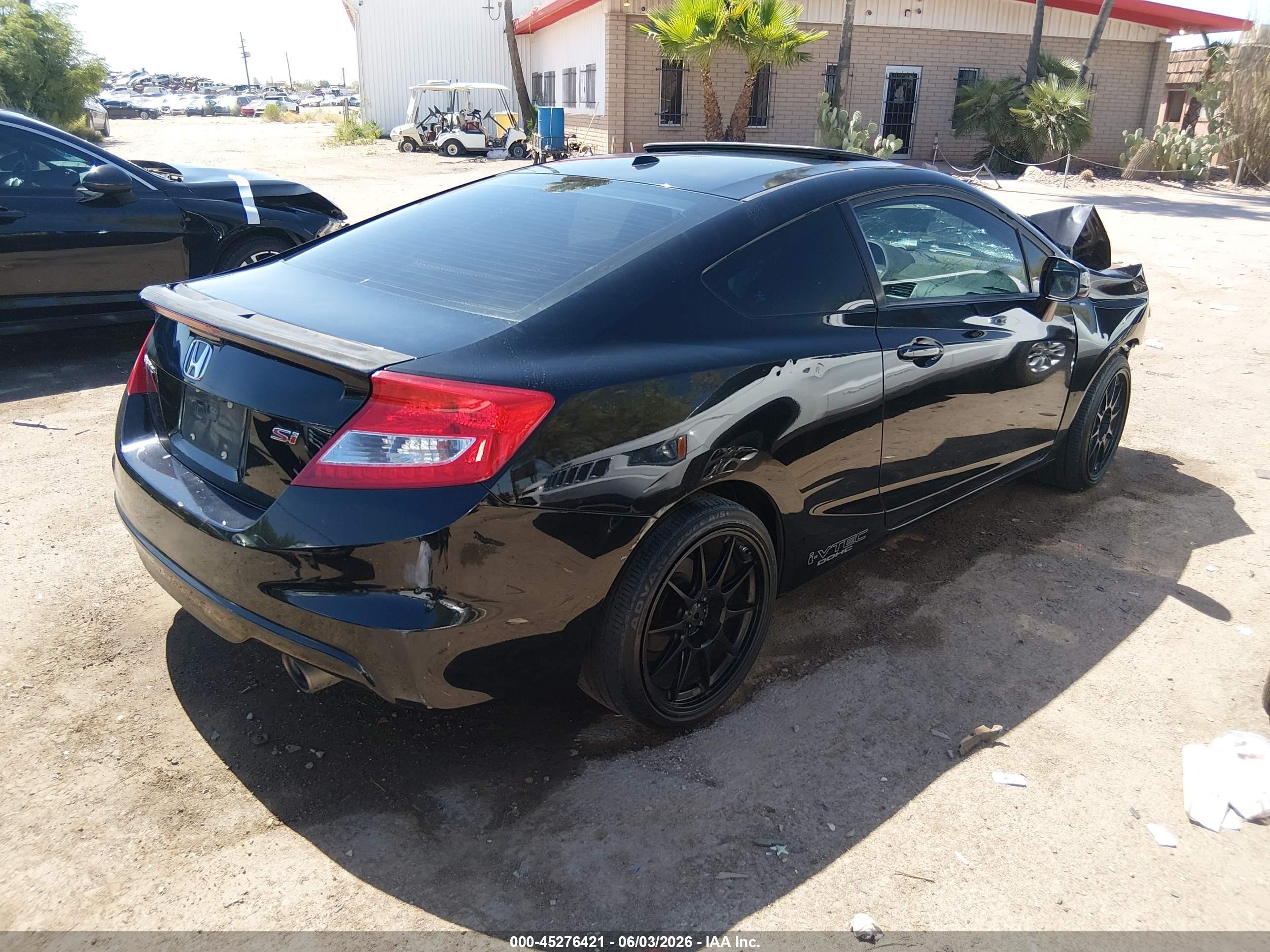 2013 Honda Civic Si Black vin: 2HGFG4A58DH704375
