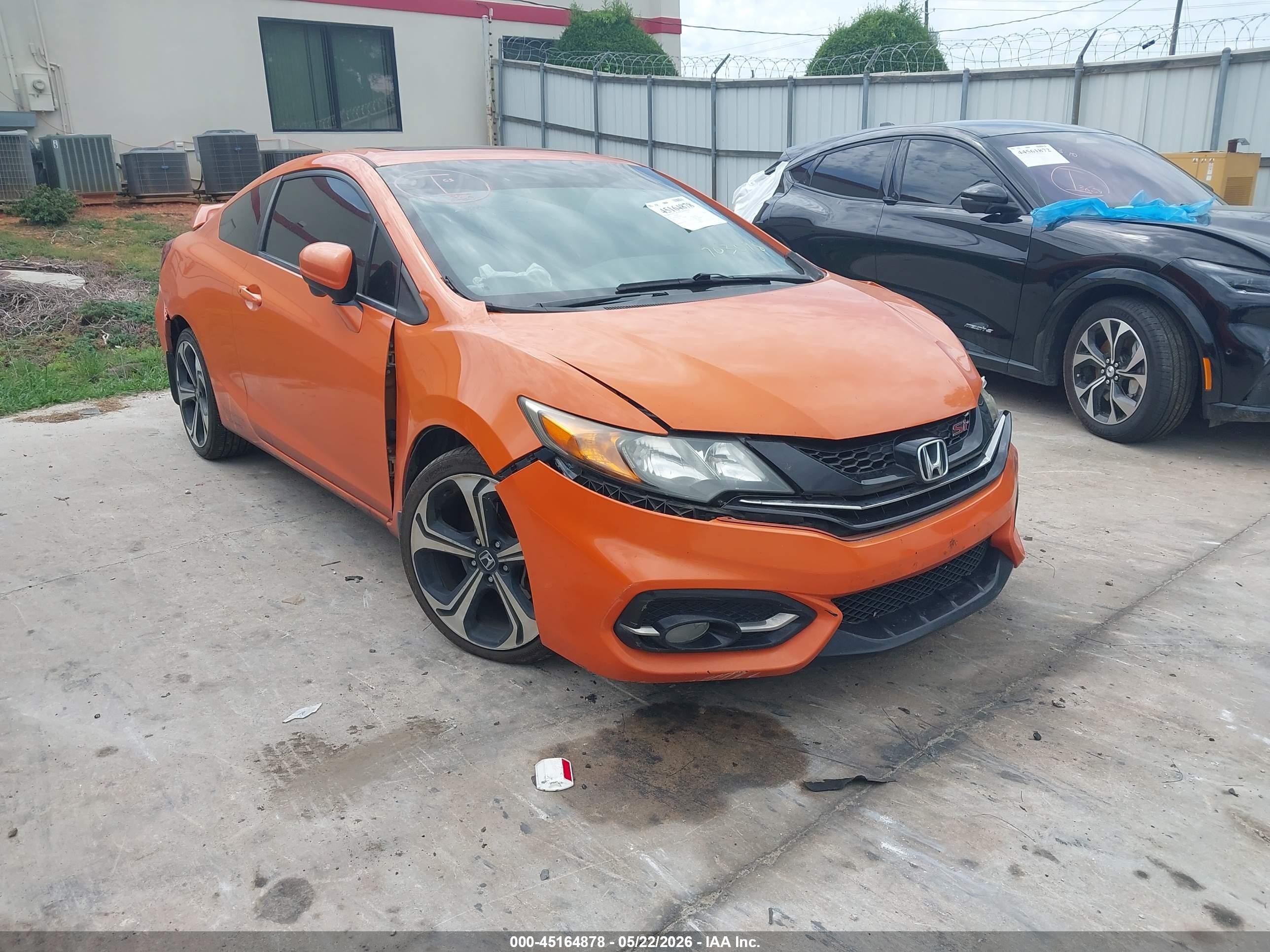 2014 Honda Civic Si Оранжевый vin: 2HGFG4A58EH703096