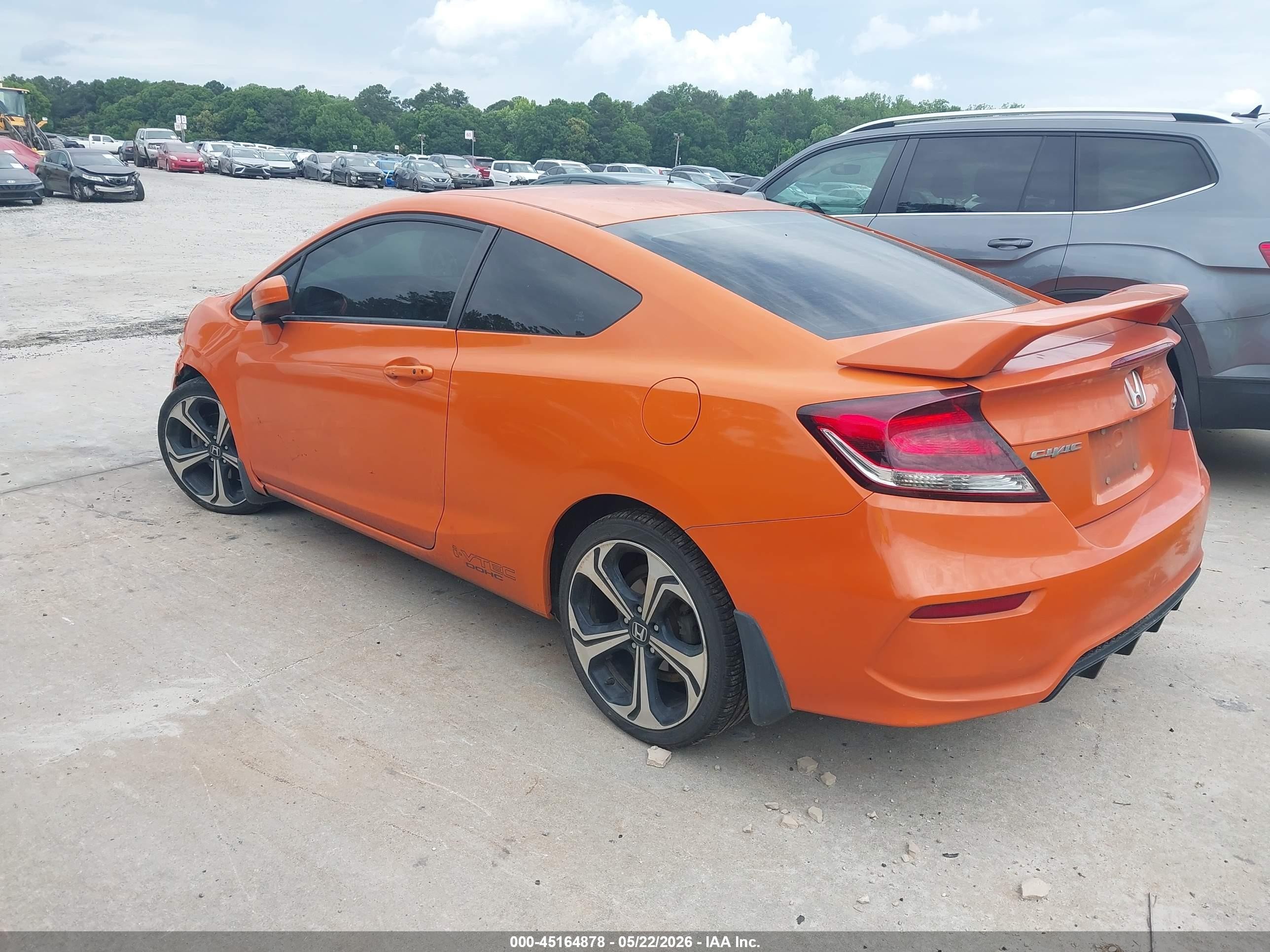 2014 Honda Civic Si Orange vin: 2HGFG4A58EH703096