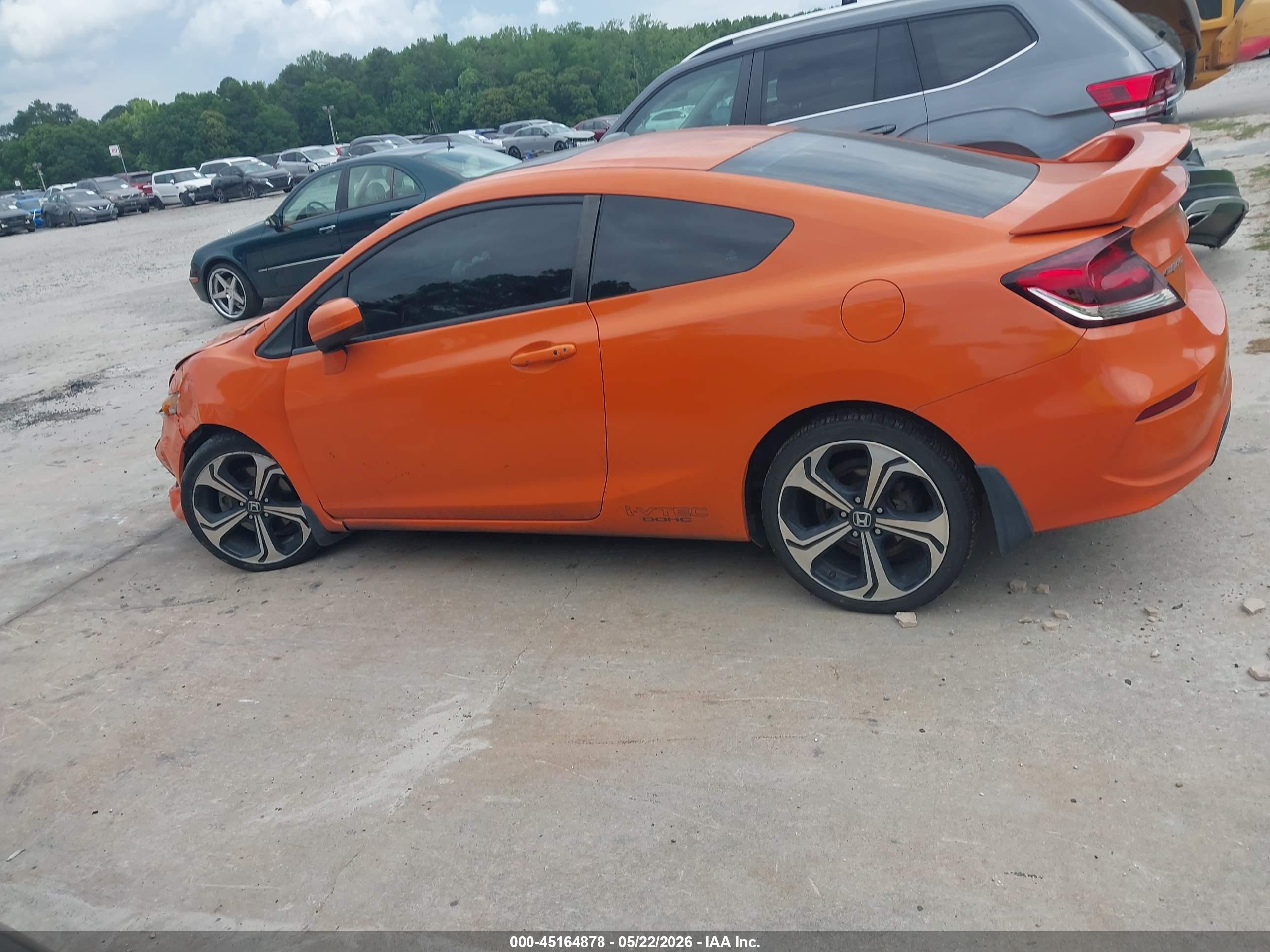 2014 Honda Civic Si Orange vin: 2HGFG4A58EH703096