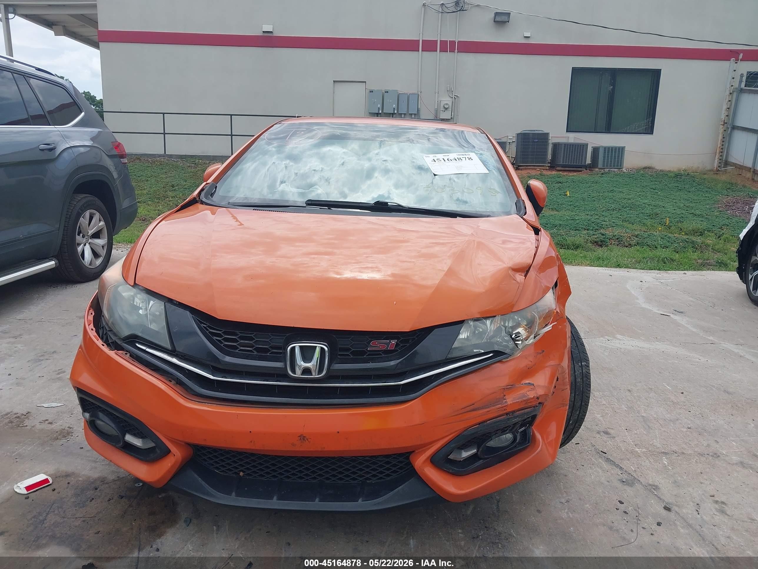 2014 Honda Civic Si Orange vin: 2HGFG4A58EH703096