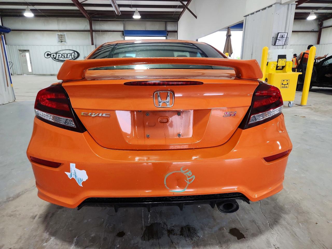 2015 Honda Civic Si Orange vin: 2HGFG4A58FH703052