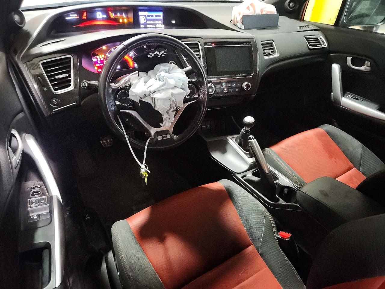 2015 Honda Civic Si Orange vin: 2HGFG4A58FH703052