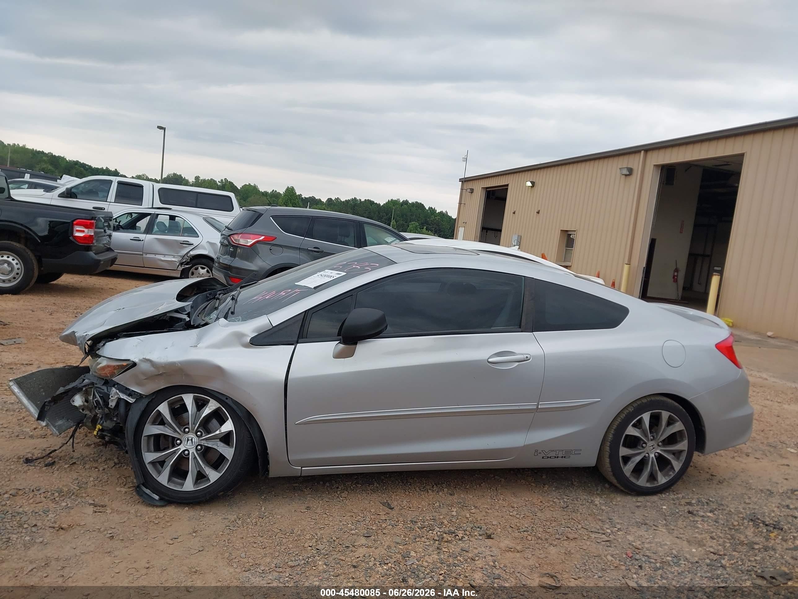 2012 Honda Civic Si Silver vin: 2HGFG4A59CH703783
