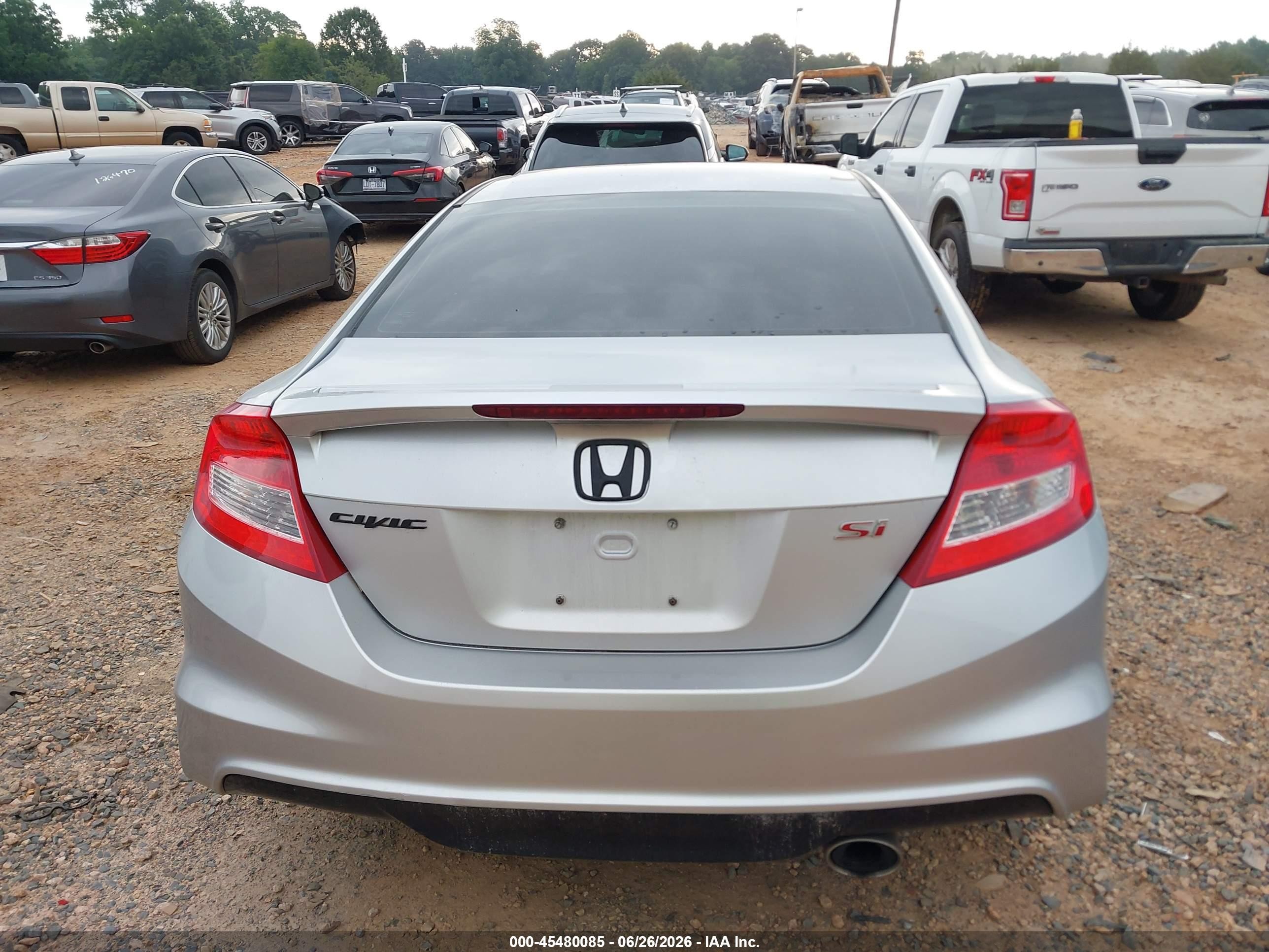 2012 Honda Civic Si Silver vin: 2HGFG4A59CH703783
