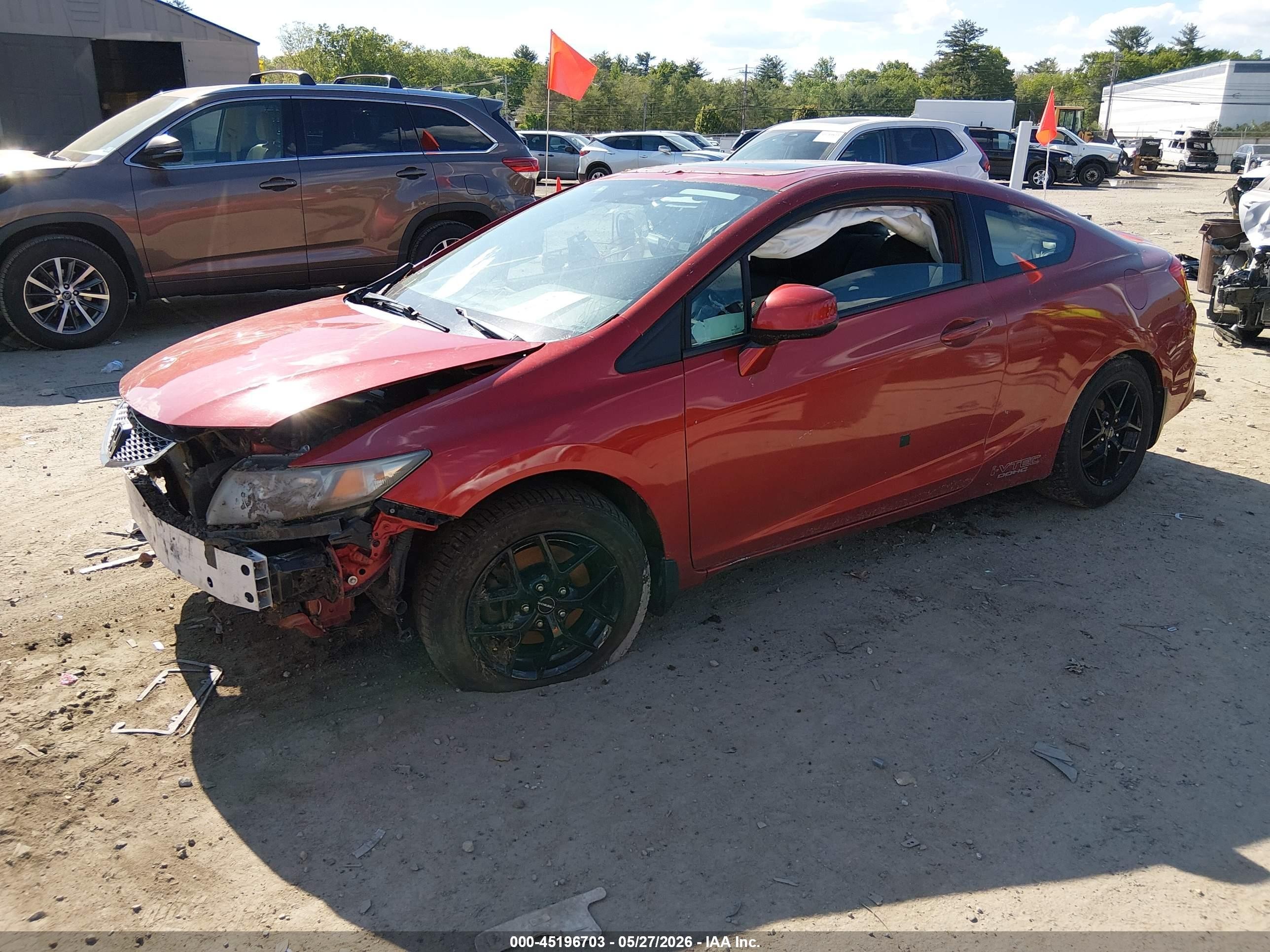 2013 Honda Civic Si Red vin: 2HGFG4A59DH700335